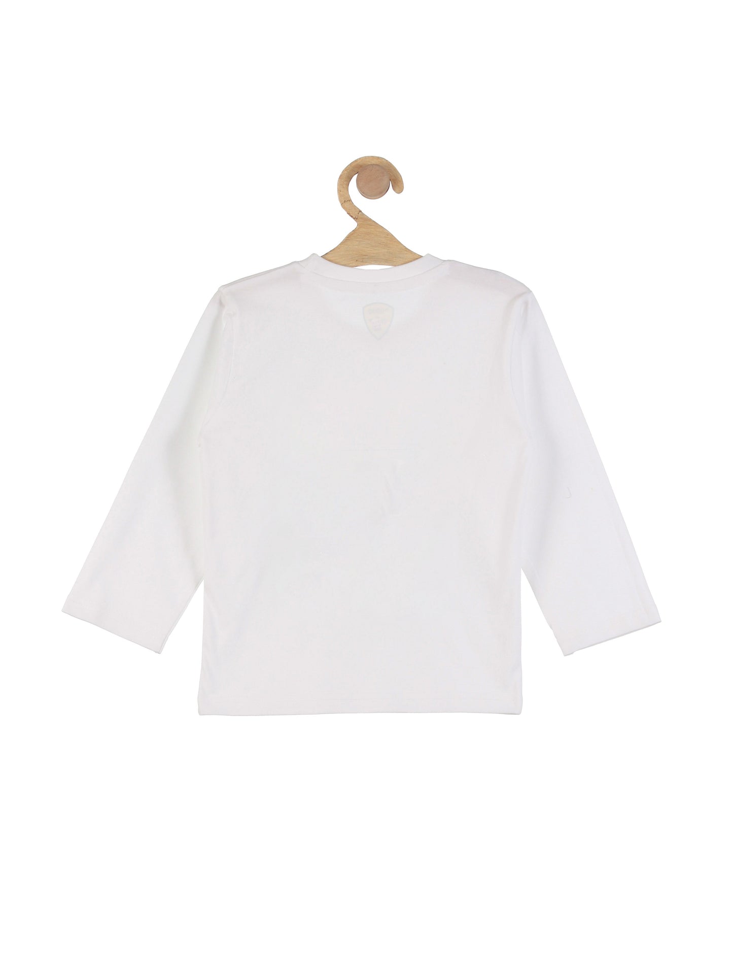 Full Sleeve Flag Printed Tshirt - White