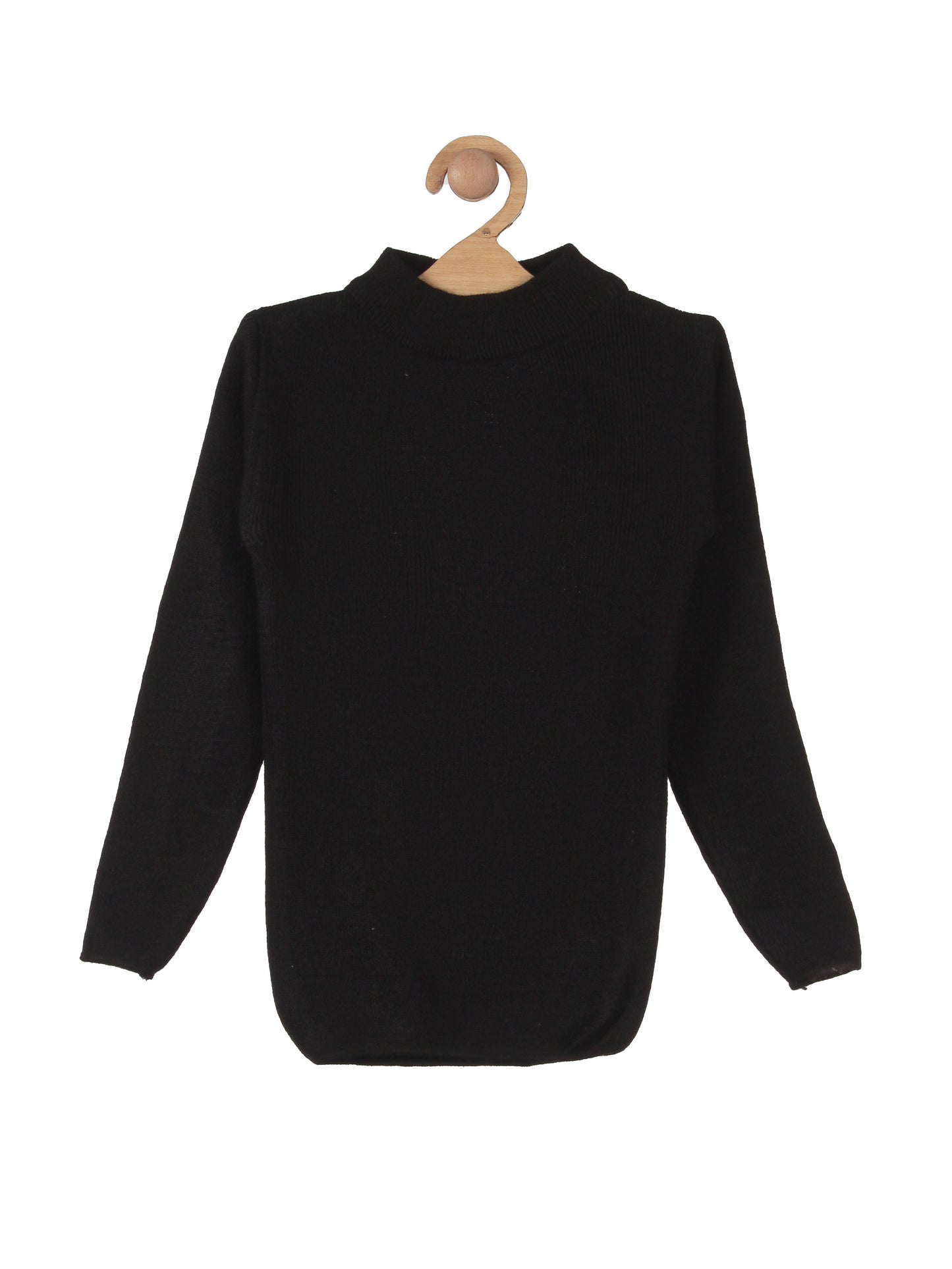 Round Neck Skivvy - Black