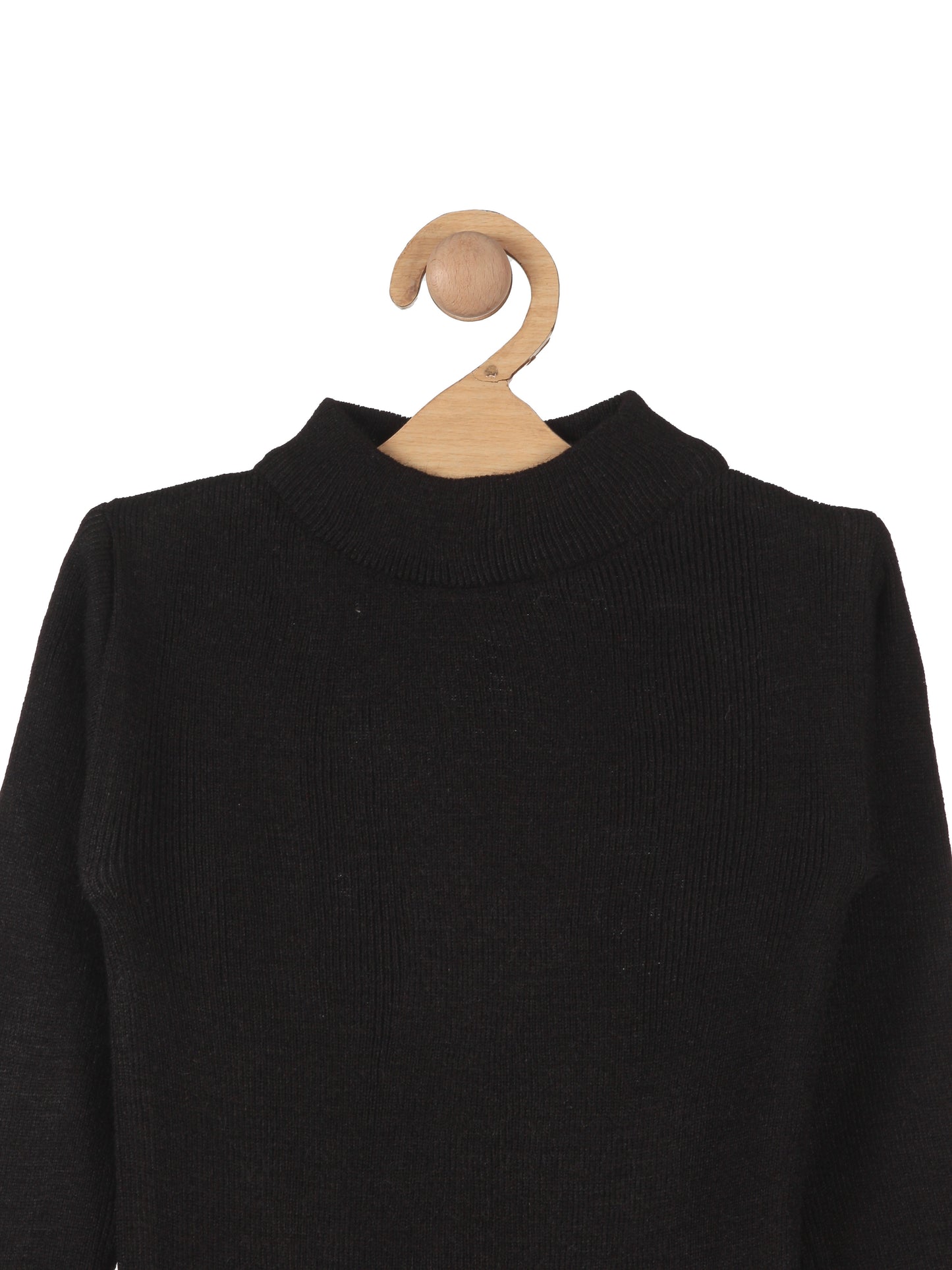 Round Neck Skivvy - Black