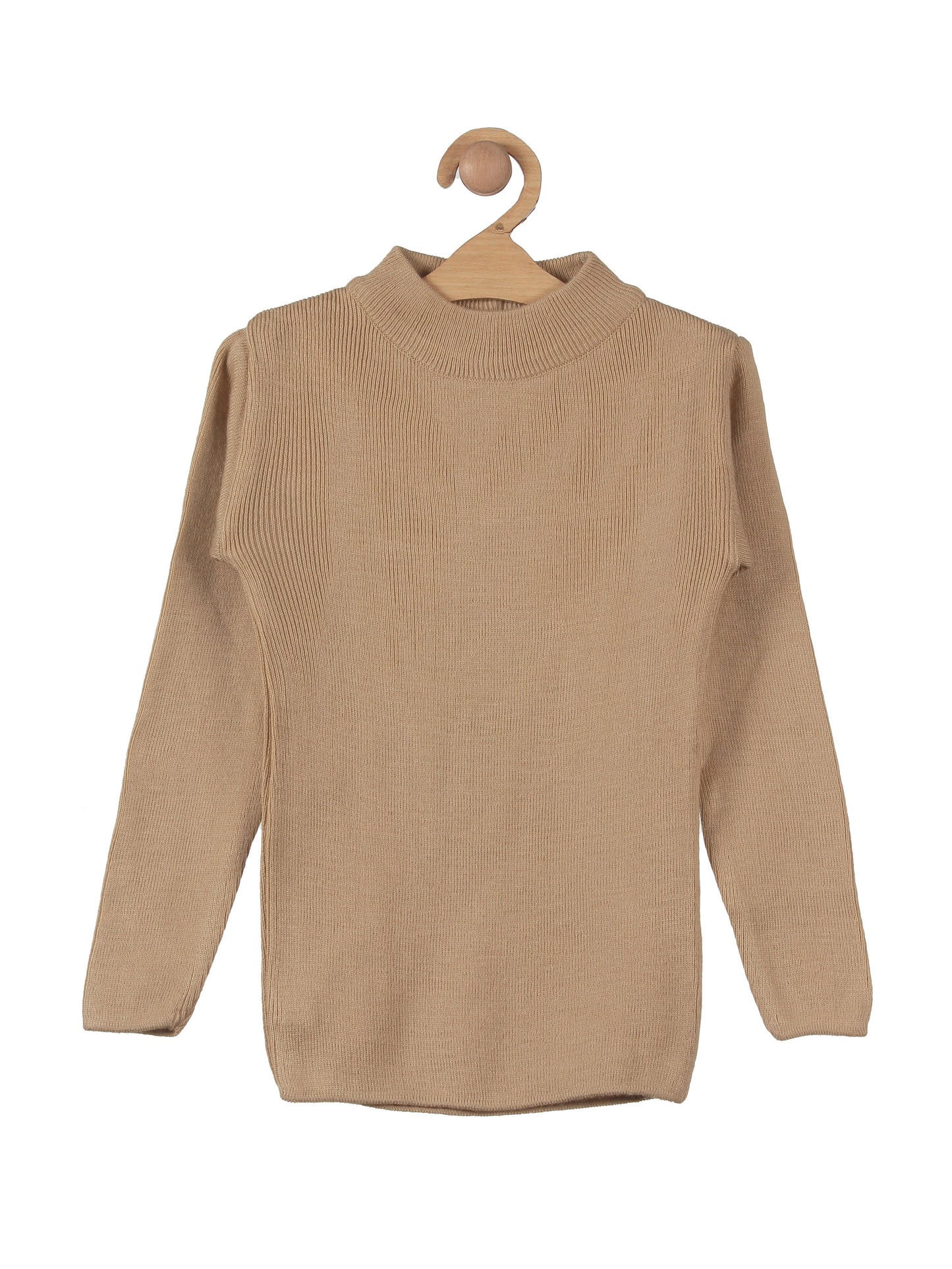 Round Neck Skivvy - Beige