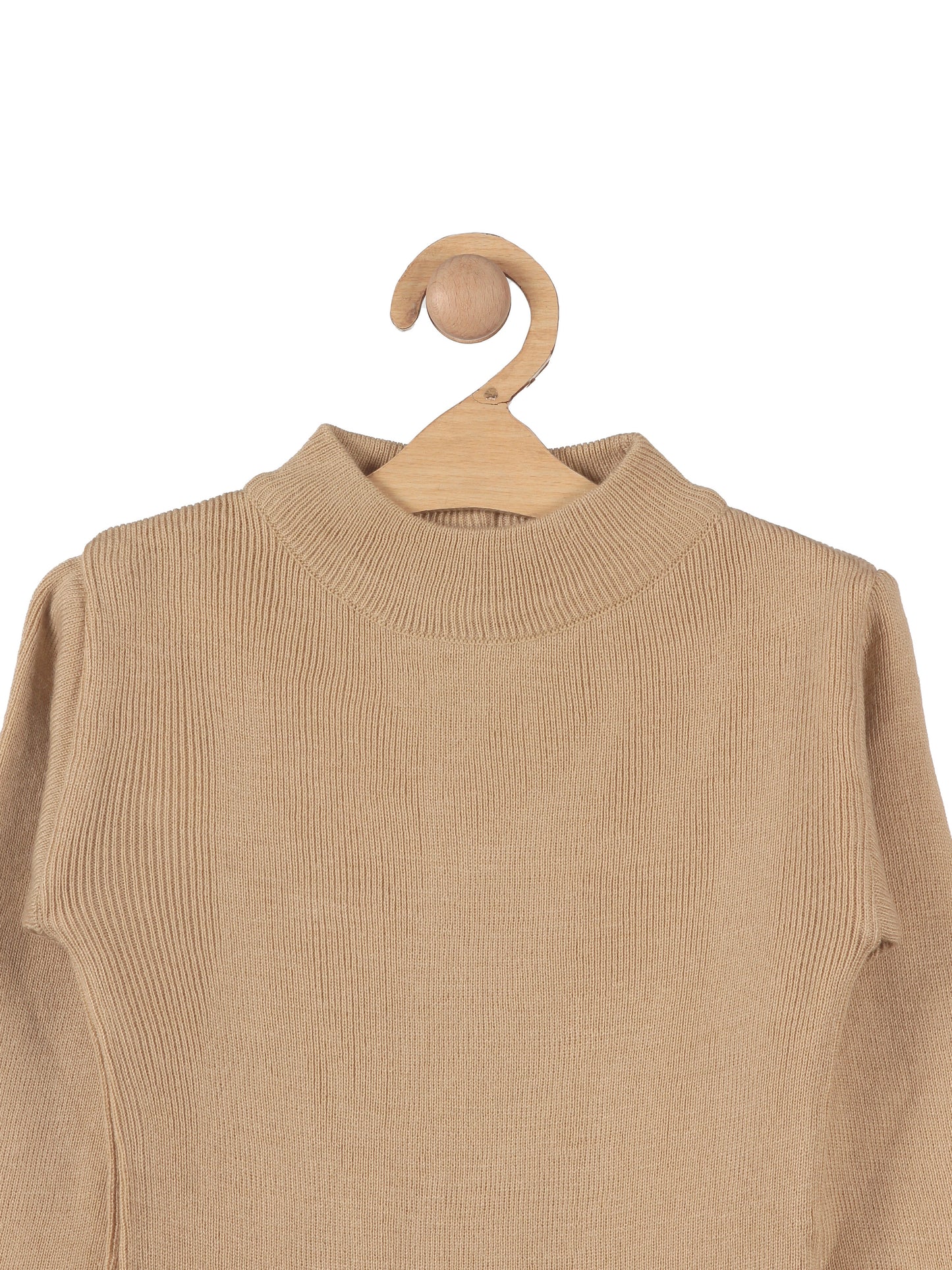Round Neck Skivvy - Beige