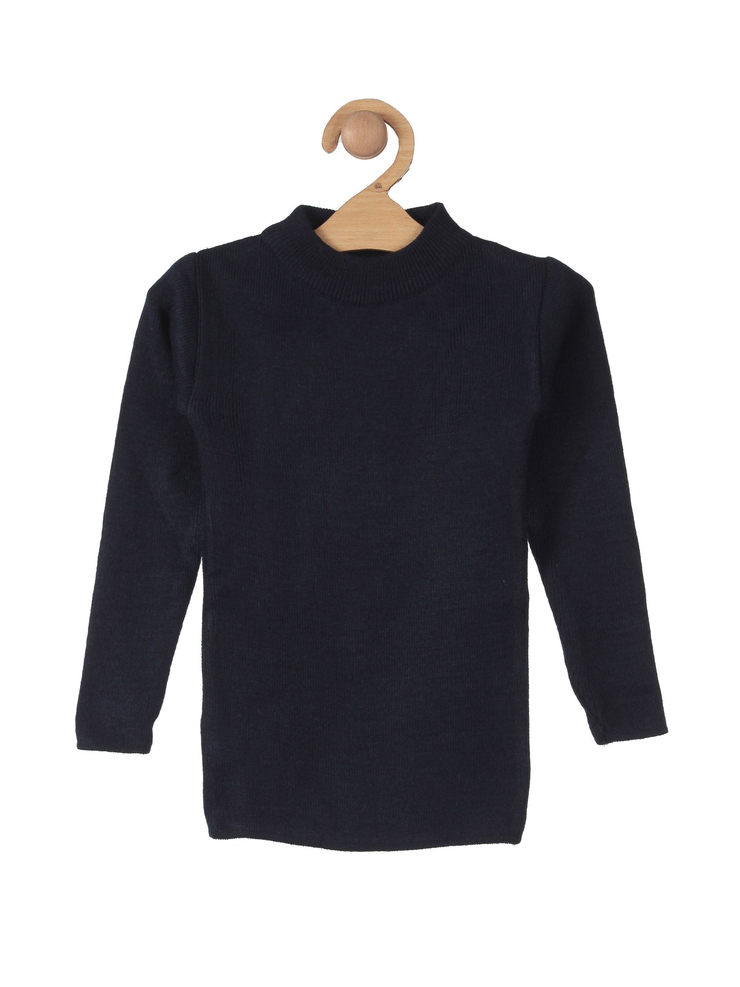 Round Neck Skivvy - Navy Blue
