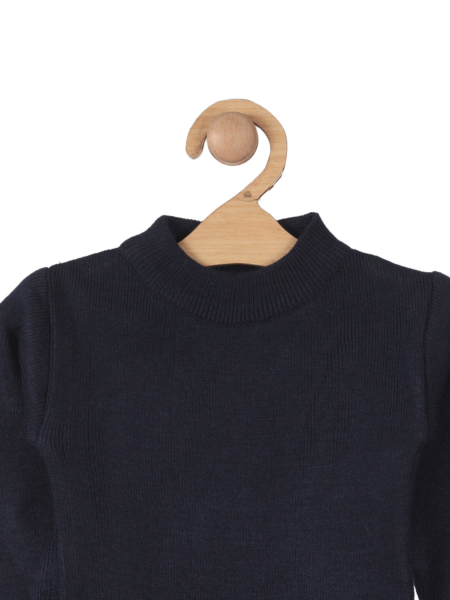 Round Neck Skivvy - Navy Blue