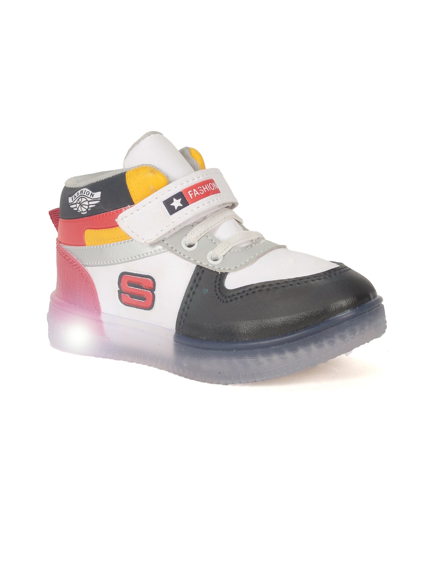 Velcro Casual Shoes With Light - Navy Blue