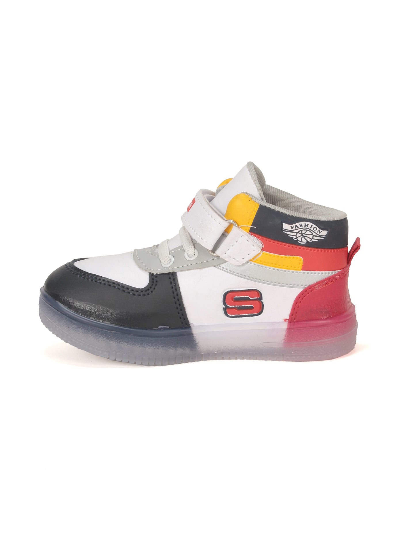 Velcro Casual Shoes With Light - Navy Blue
