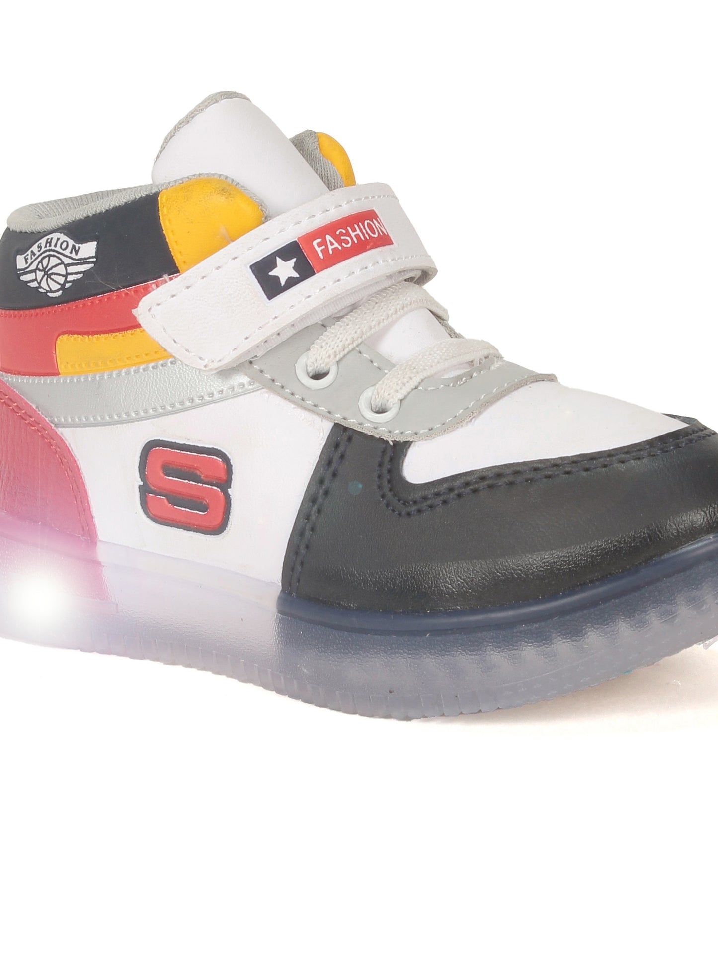 Velcro Casual Shoes With Light - Navy Blue