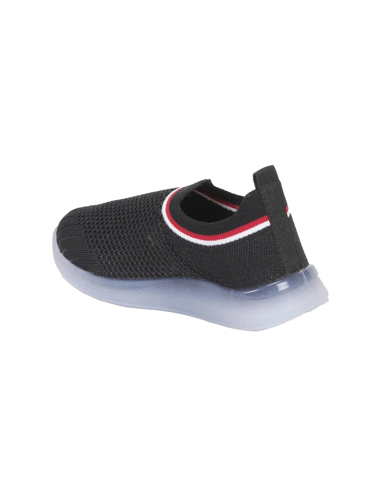 Sports Slip On Shoes With Led Light - Black