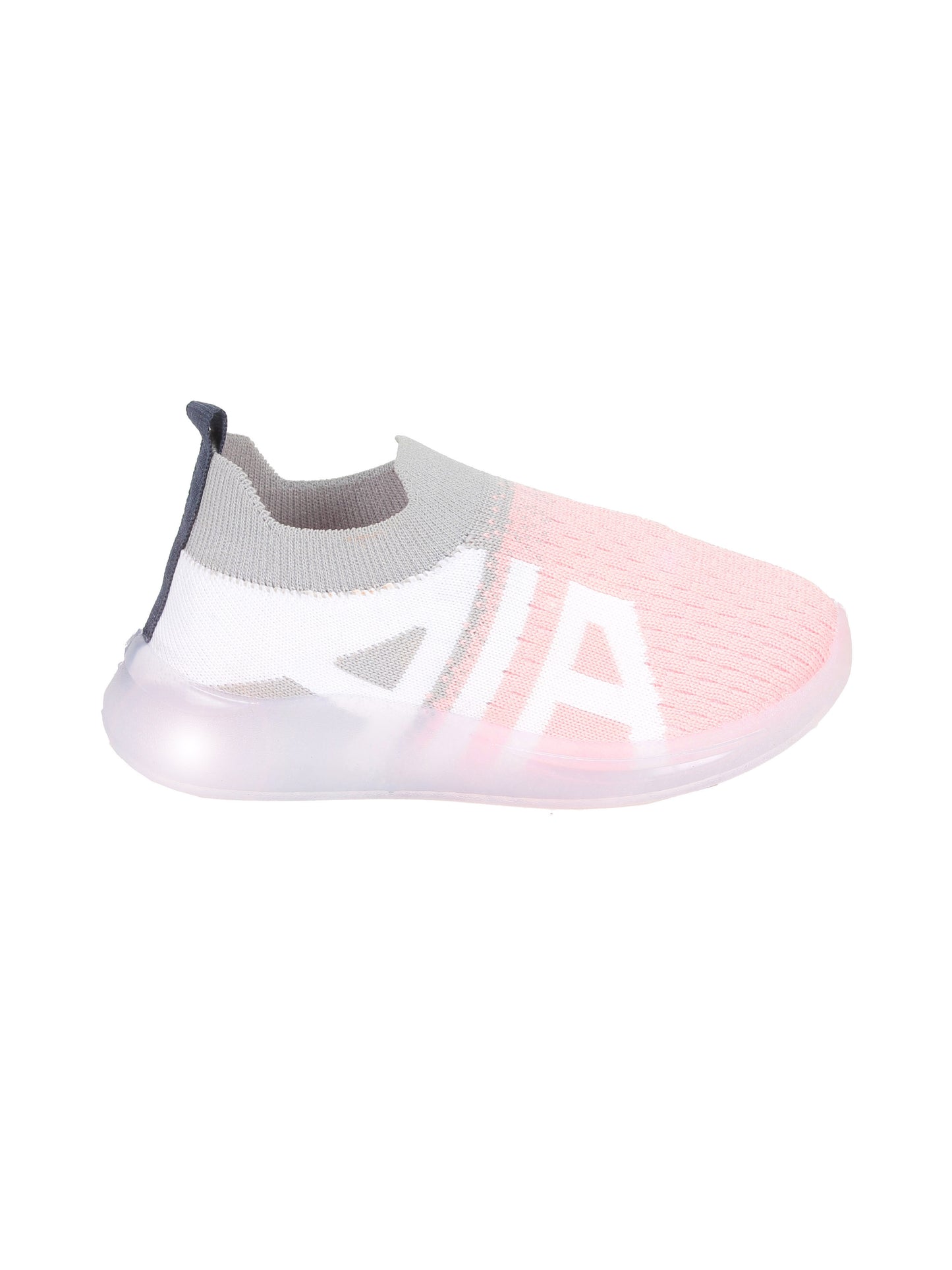 Sports Slip On Shoes With Led Light - Pink