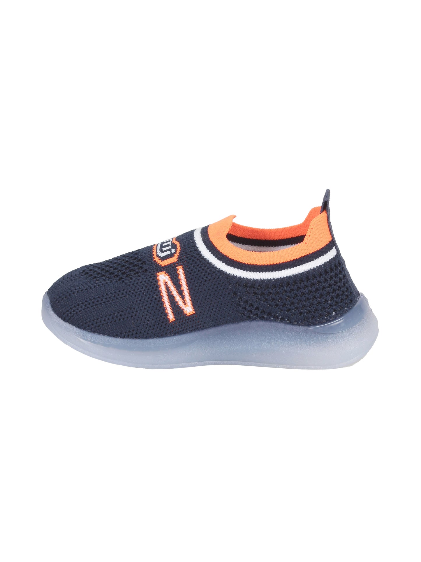 Sports Slip On Shoes With Led Light - Navy Blue