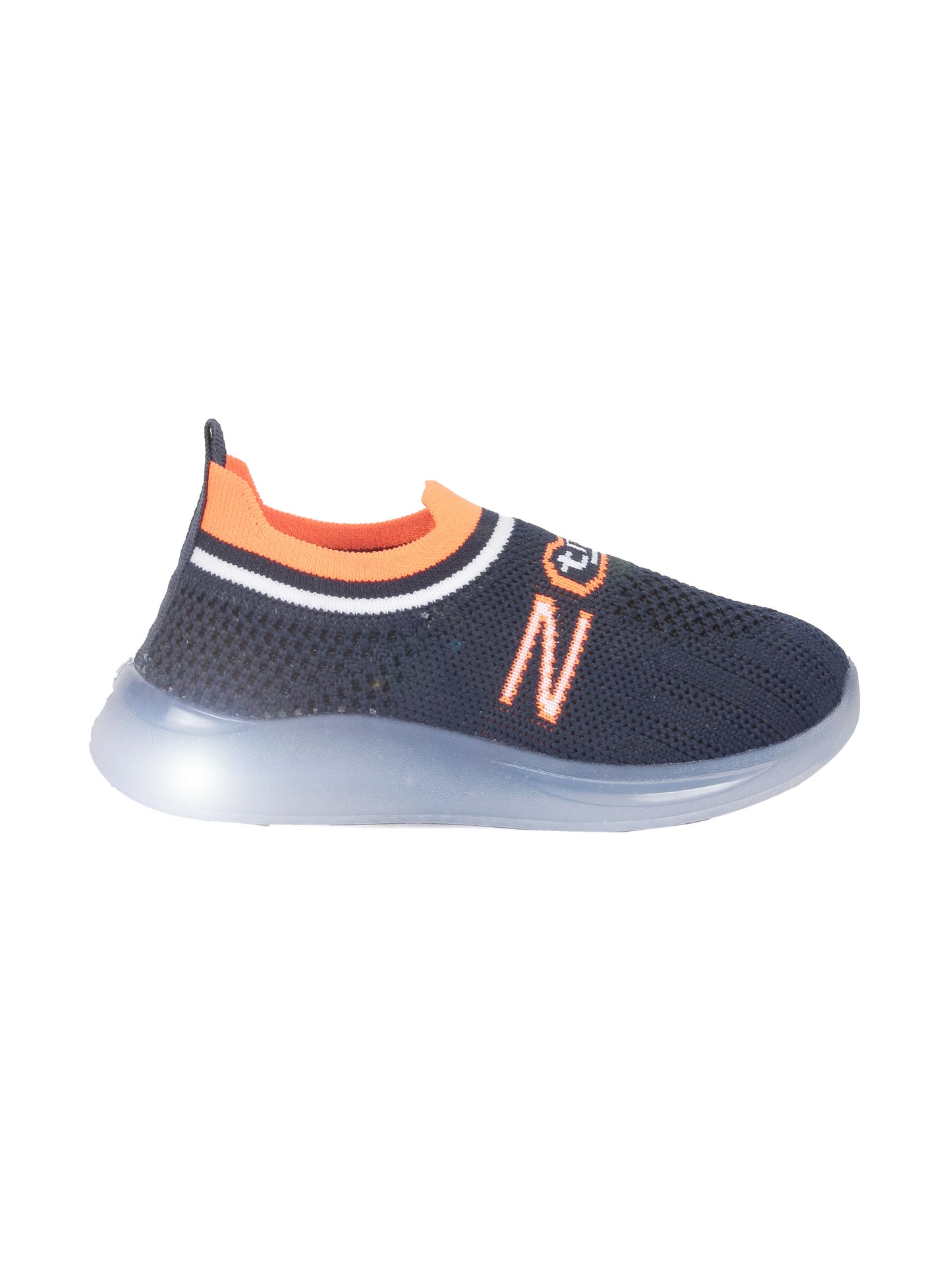 Sports Slip On Shoes With Led Light - Navy Blue