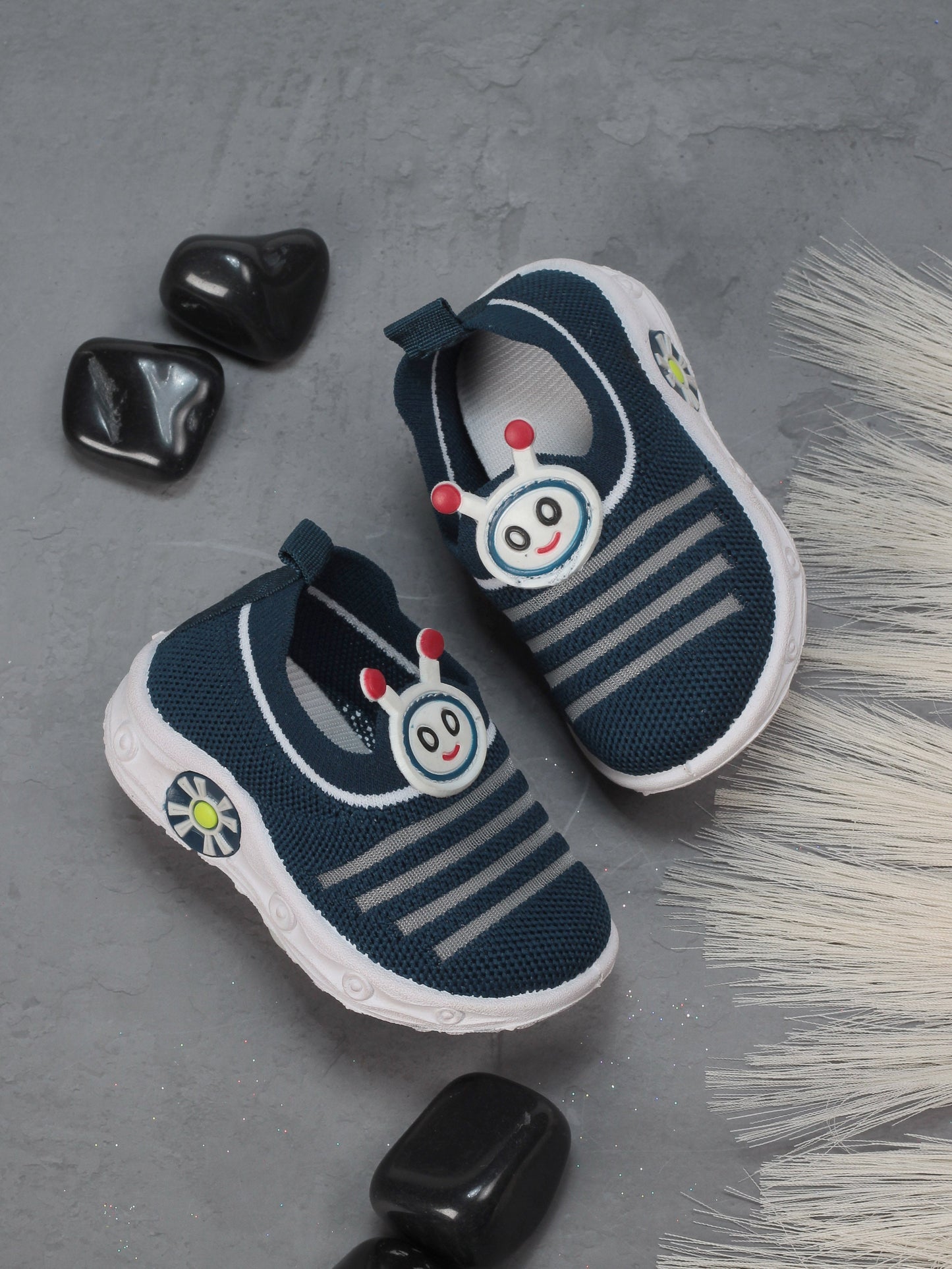 Slip On Musical Chu Chu Shoes - Navy Blue