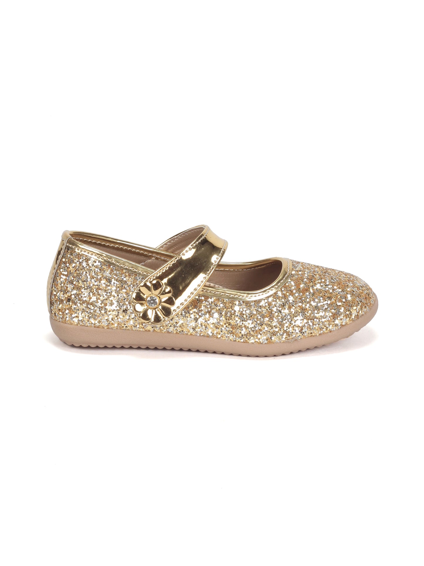 Bellies With Velcro Closure - Gold