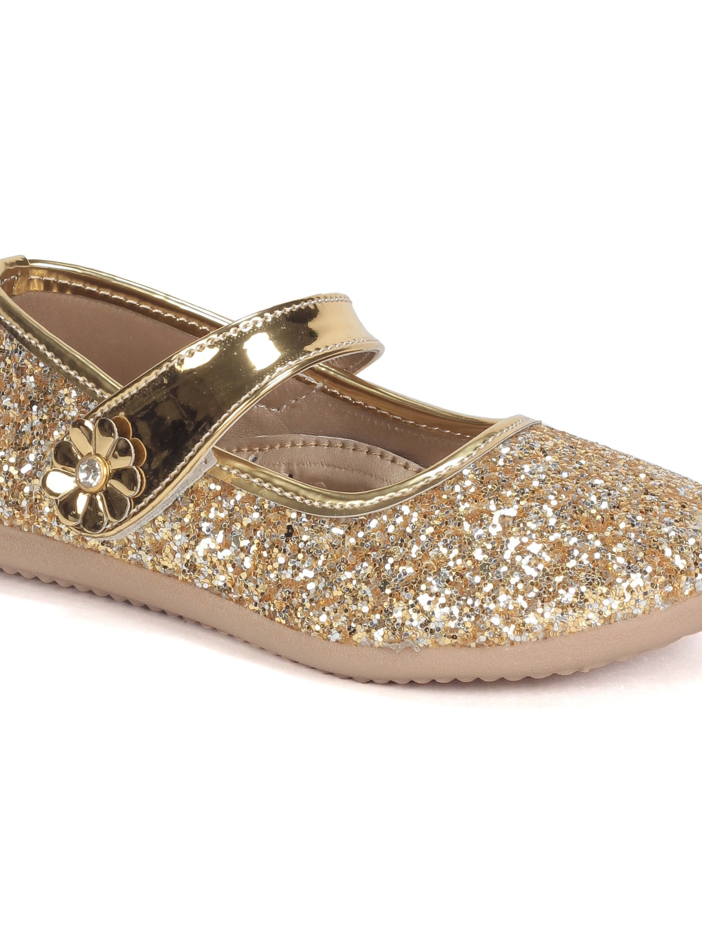 Bellies With Velcro Closure - Gold