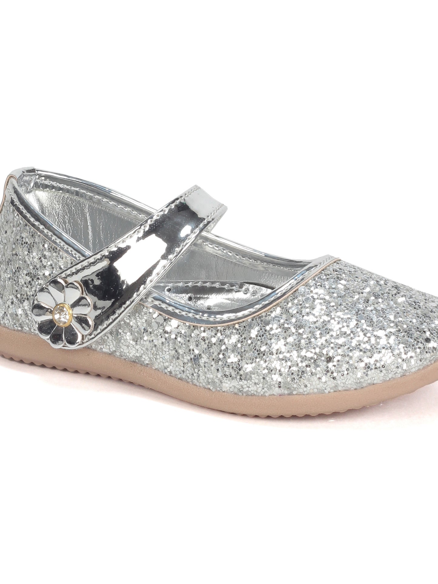 Bellies With Velcro Closure - Silver