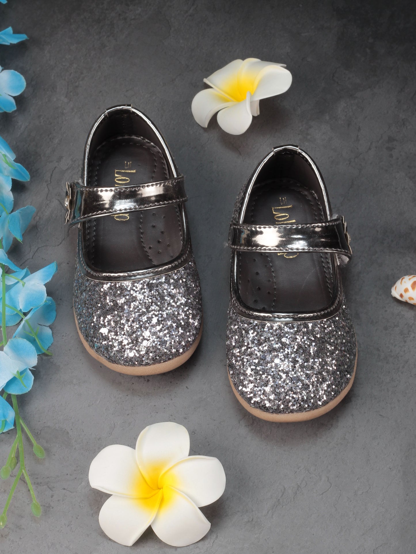 Bellies With Velcro Closure - Dark Grey