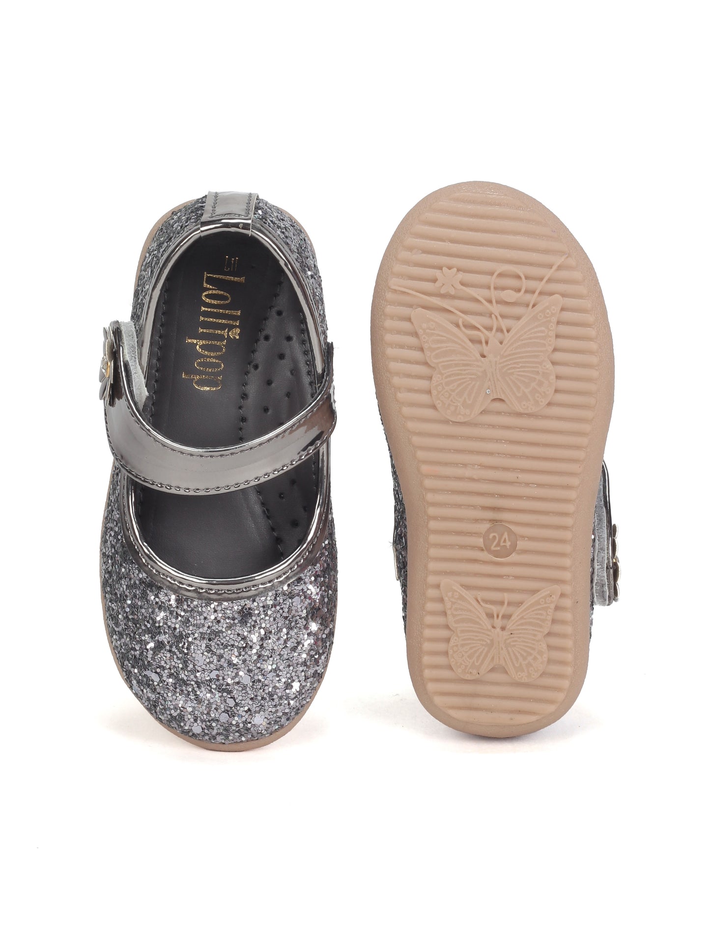 Bellies With Velcro Closure - Dark Grey