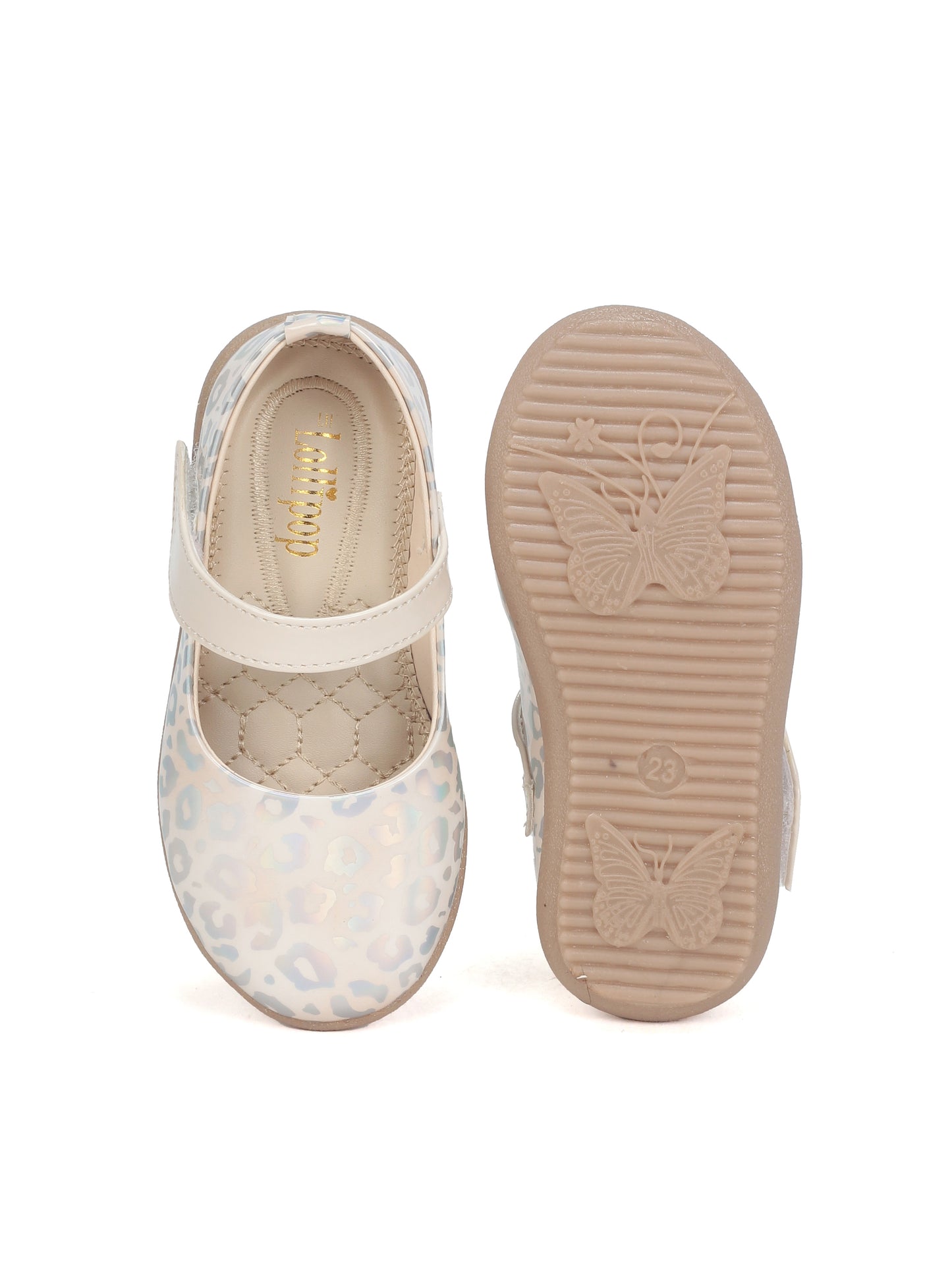 Bellies With Velcro Closure - Cream