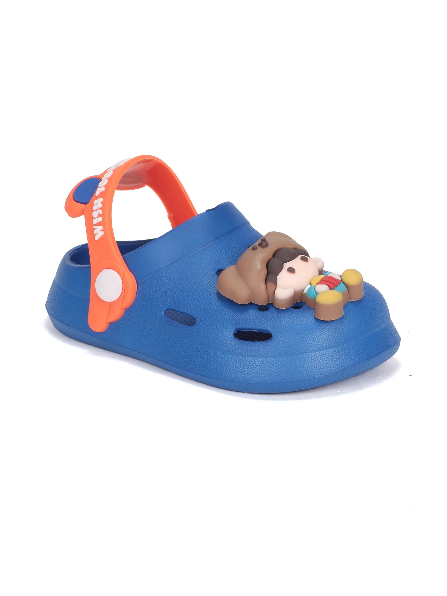 Cartoon Applique Anti-Slip Clogs - Navy Blue