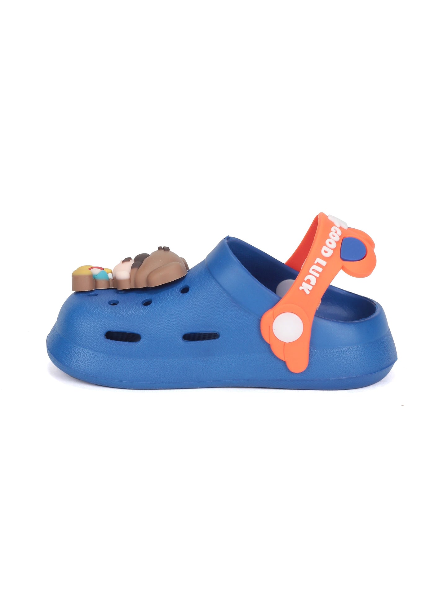 Cartoon Applique Anti-Slip Clogs - Navy Blue