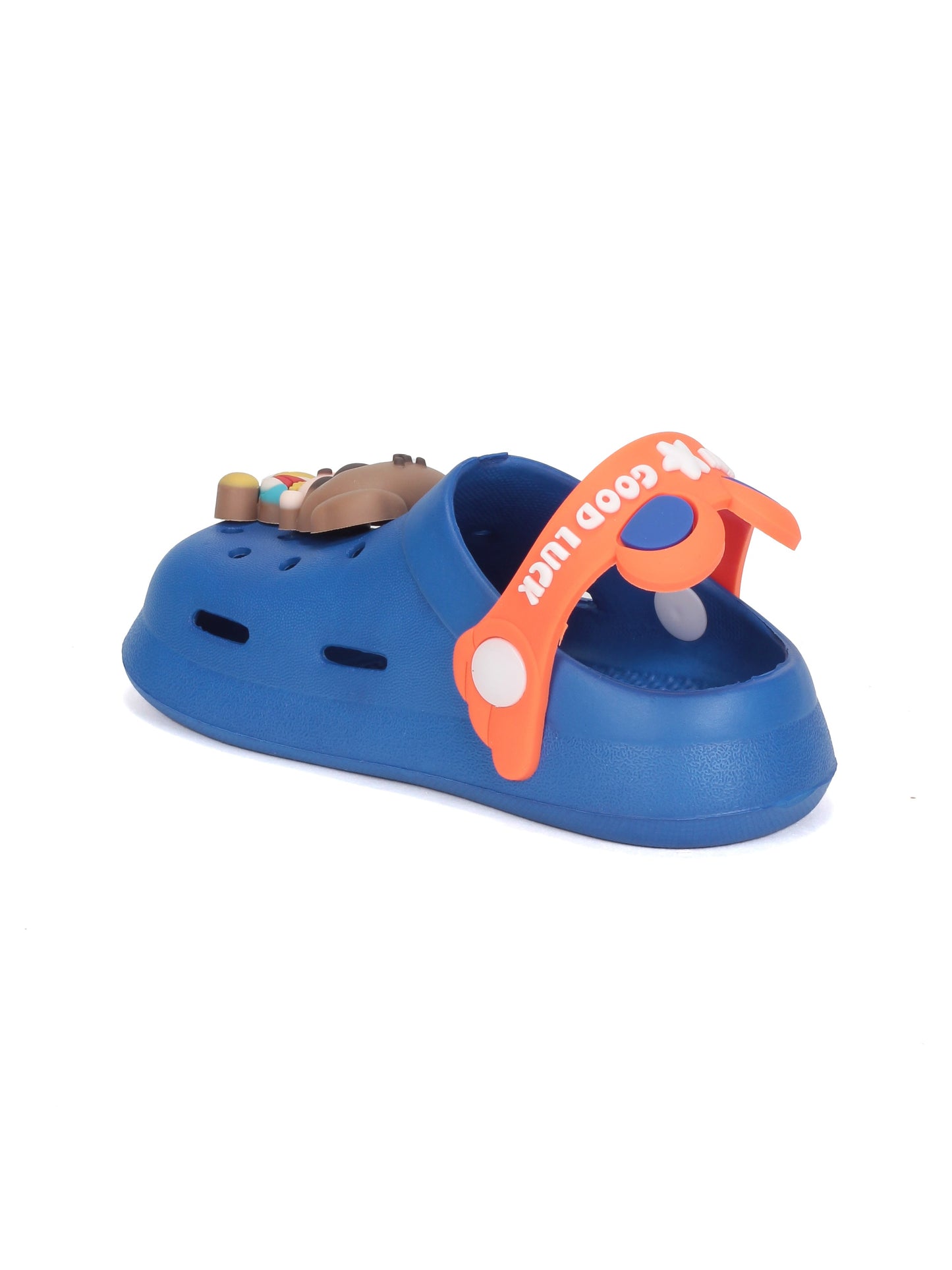 Cartoon Applique Anti-Slip Clogs - Navy Blue