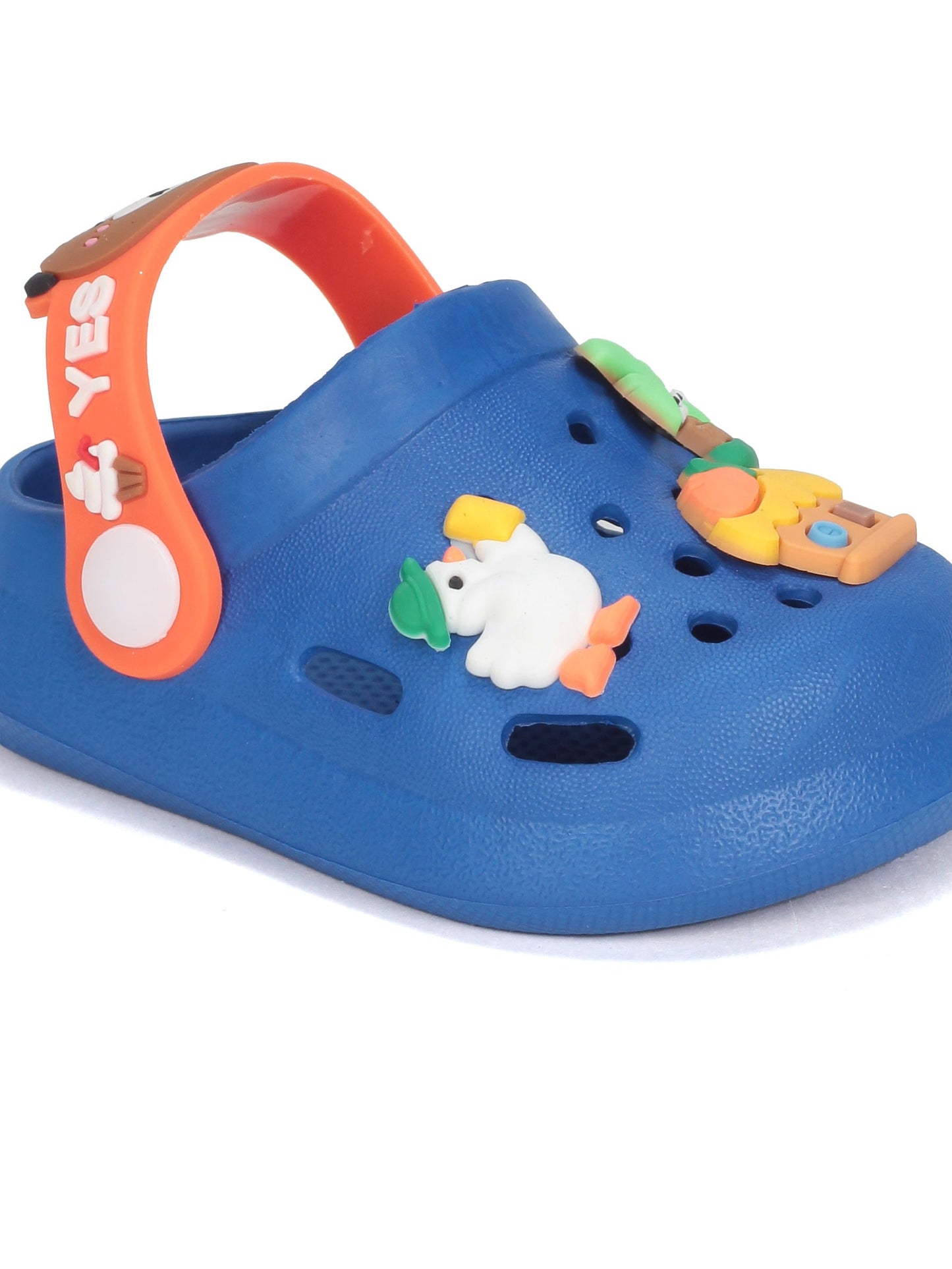 Cartoon Applique Anti-Slip Clogs - Navy Blue