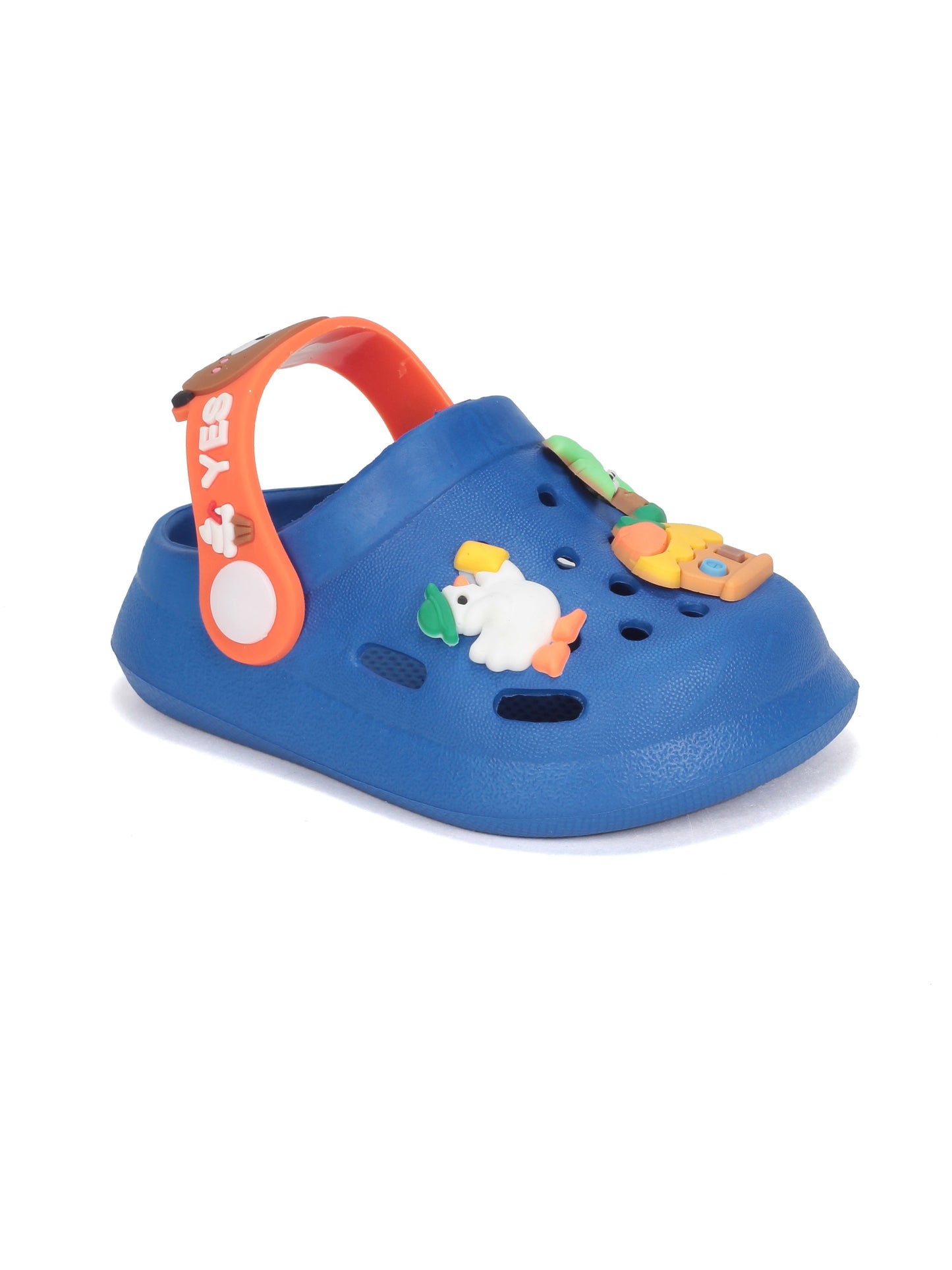 Cartoon Applique Anti-Slip Clogs - Navy Blue