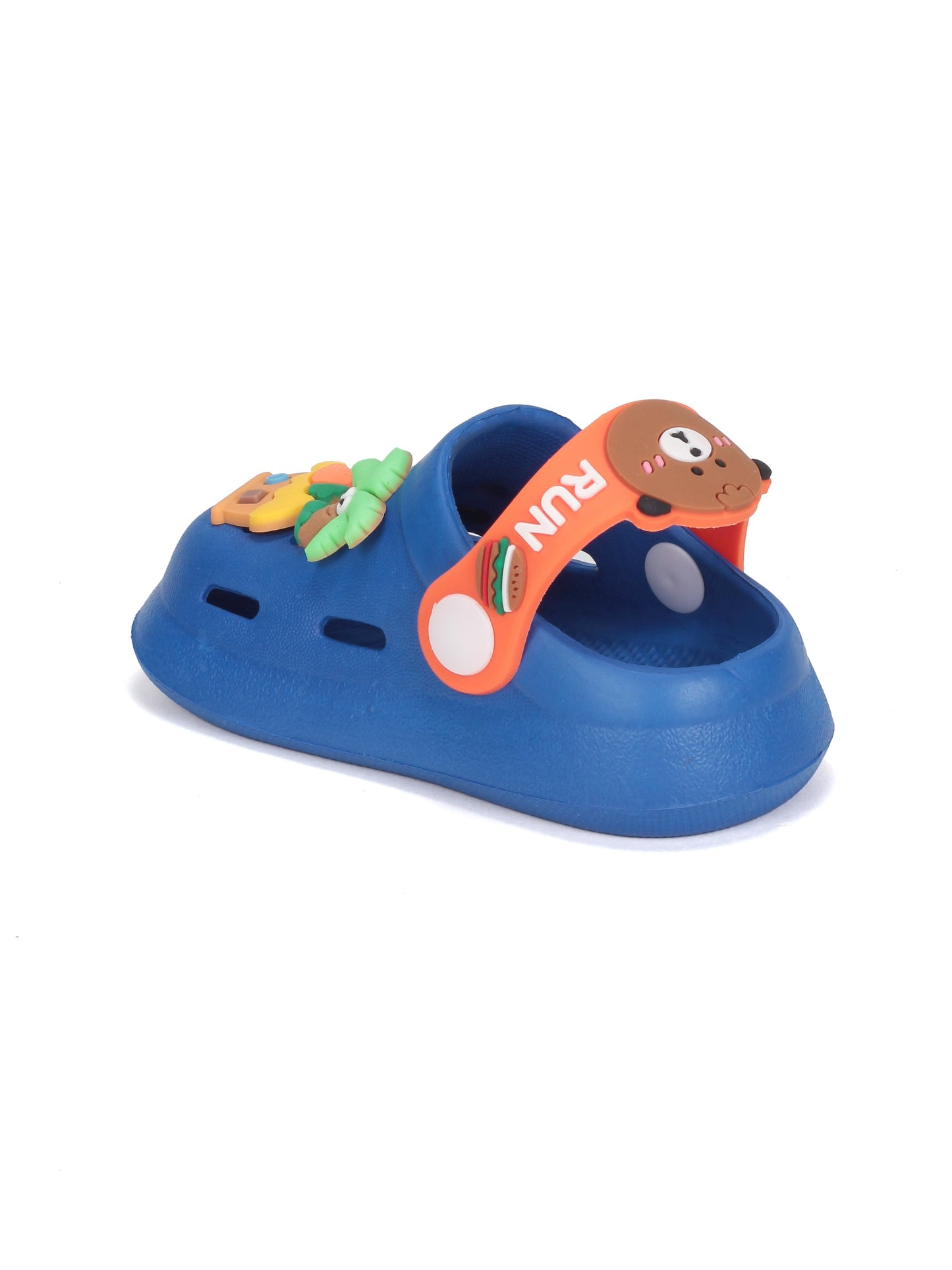 Cartoon Applique Anti-Slip Clogs - Navy Blue