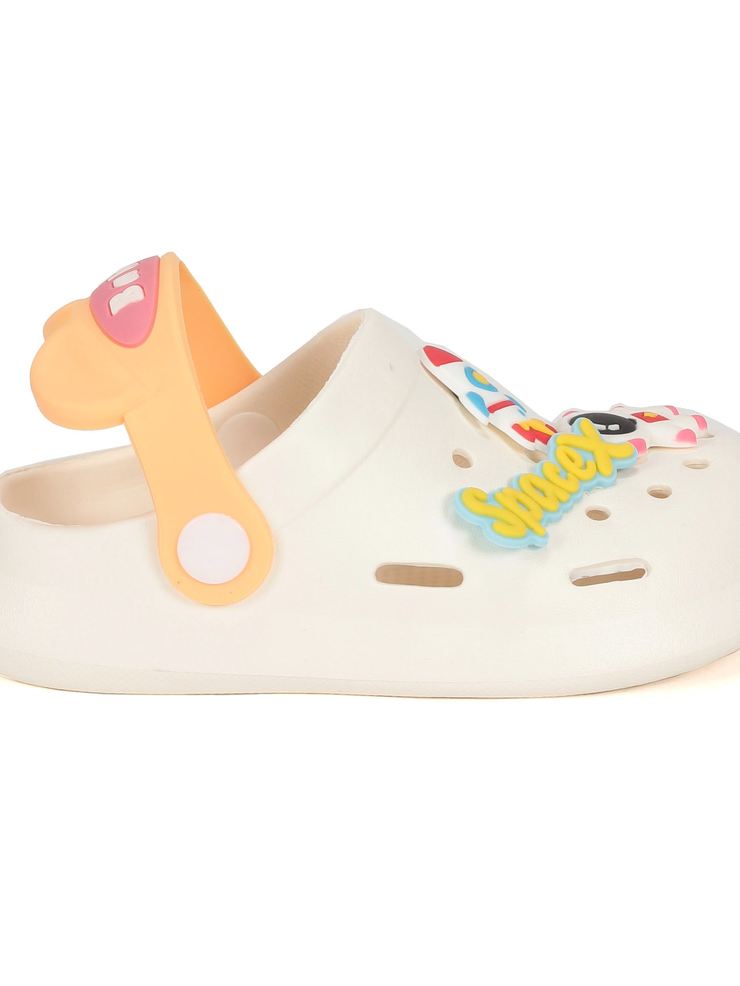 Baby Space Applique Anti-Slip Clogs - Cream