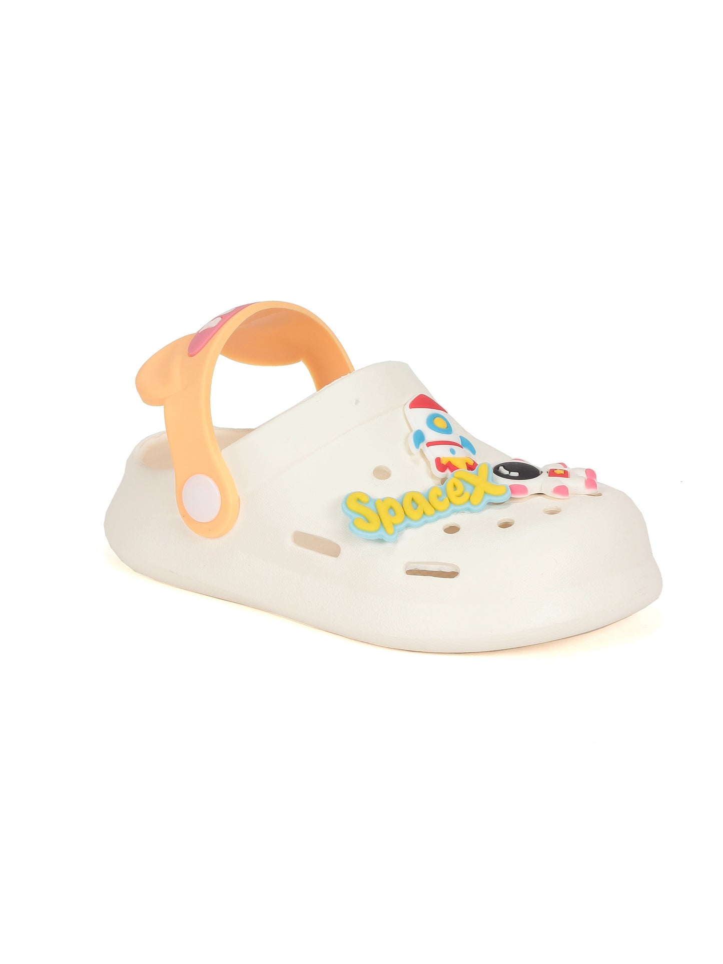 Baby Space Applique Anti-Slip Clogs - Cream