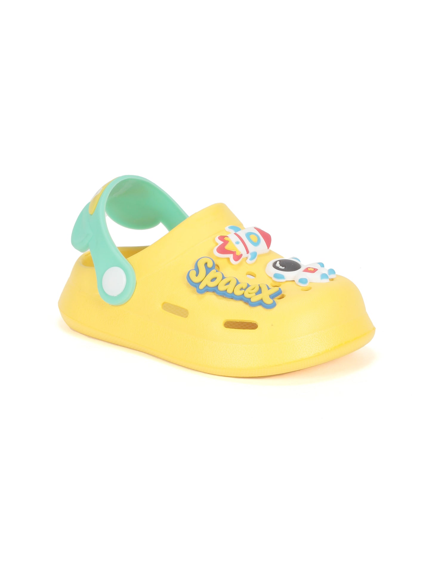 Baby Space Applique Anti-Slip Clogs - Yellow