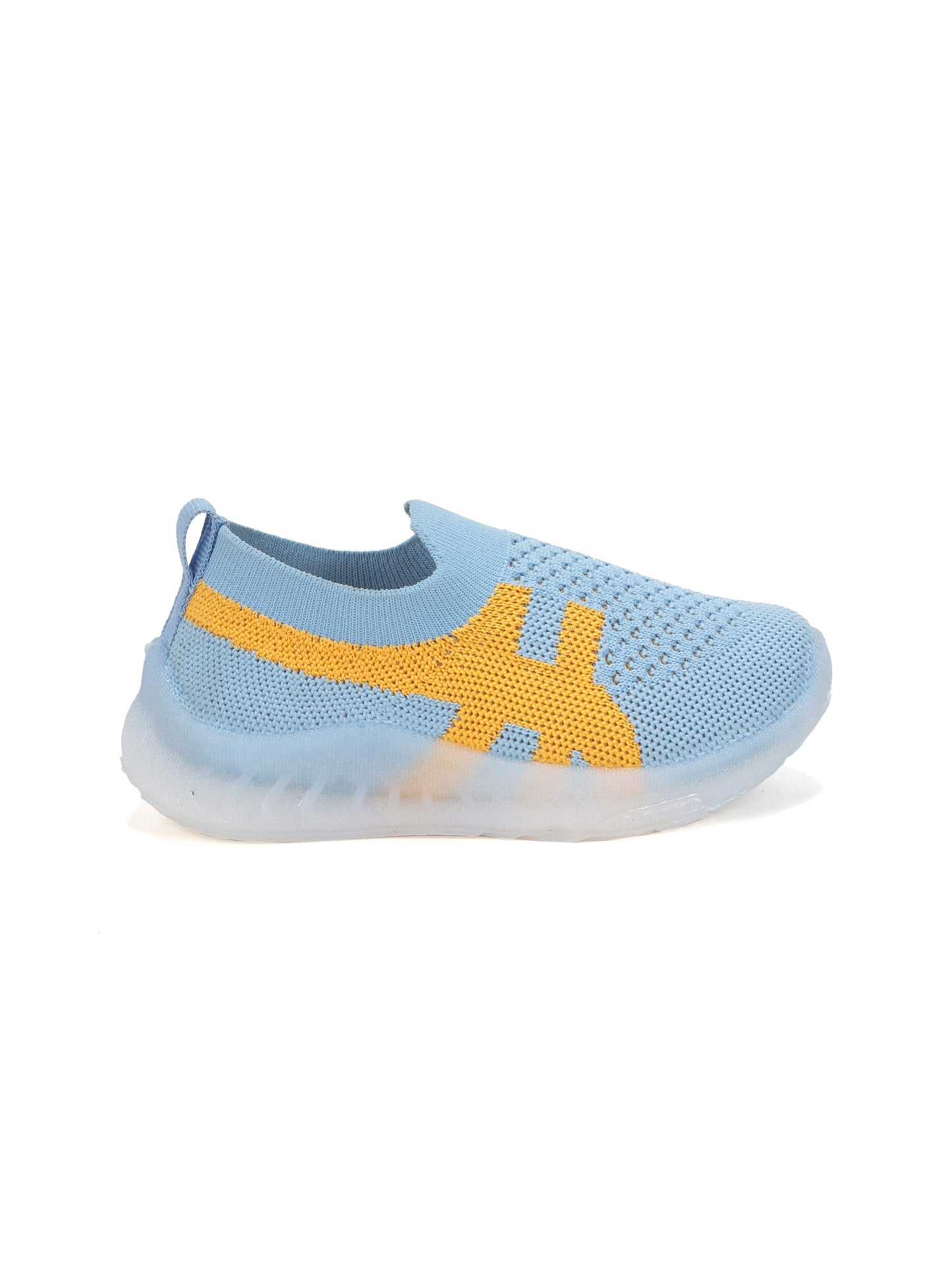 Casual Slip On Shoes With Led Light - Blue