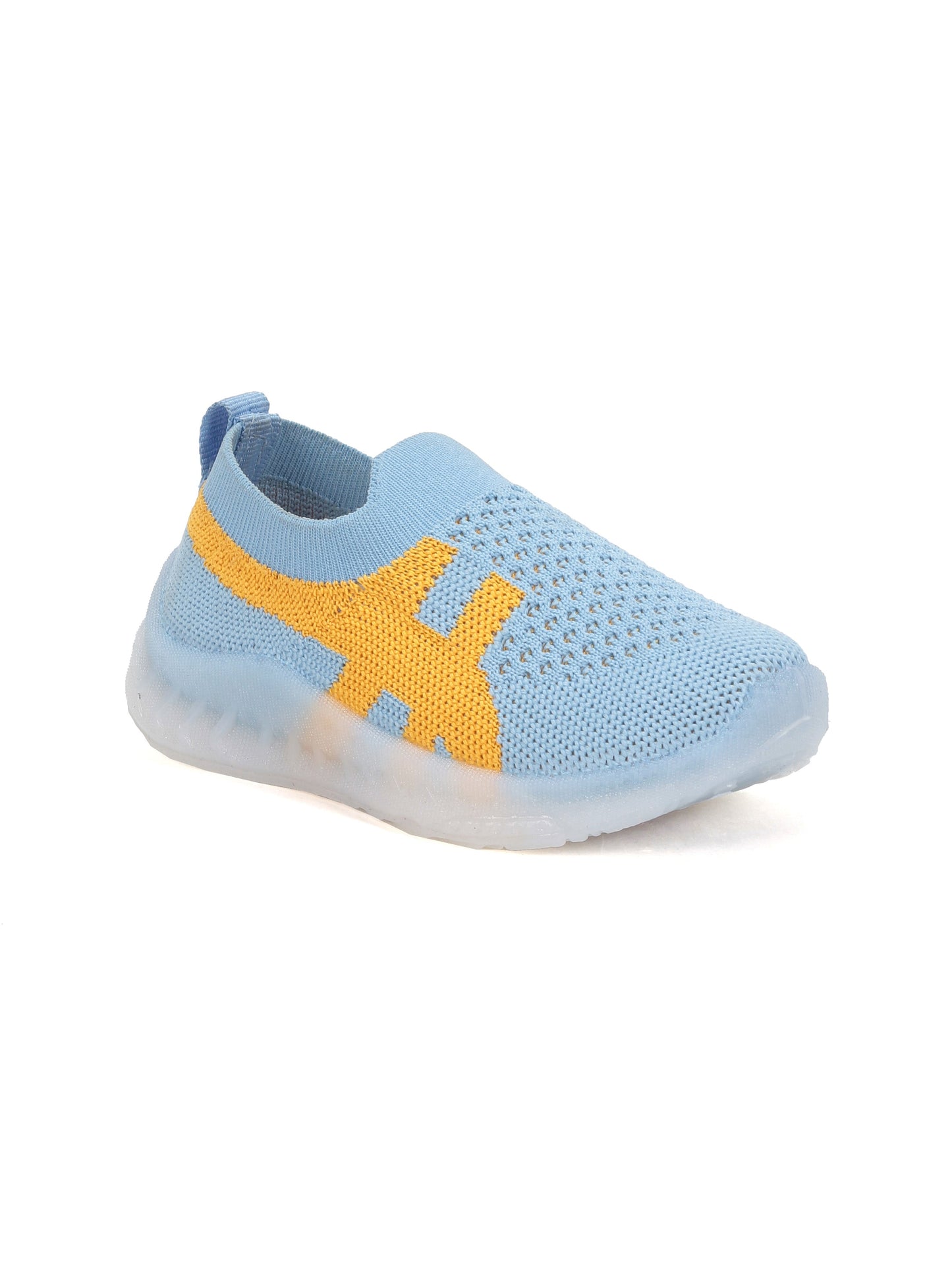 Casual Slip On Shoes With Led Light - Blue