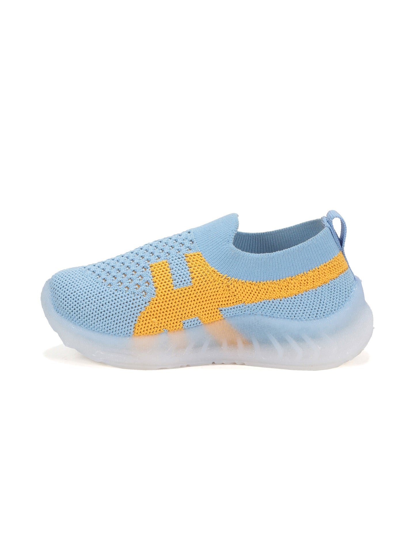 Casual Slip On Shoes With Led Light - Blue