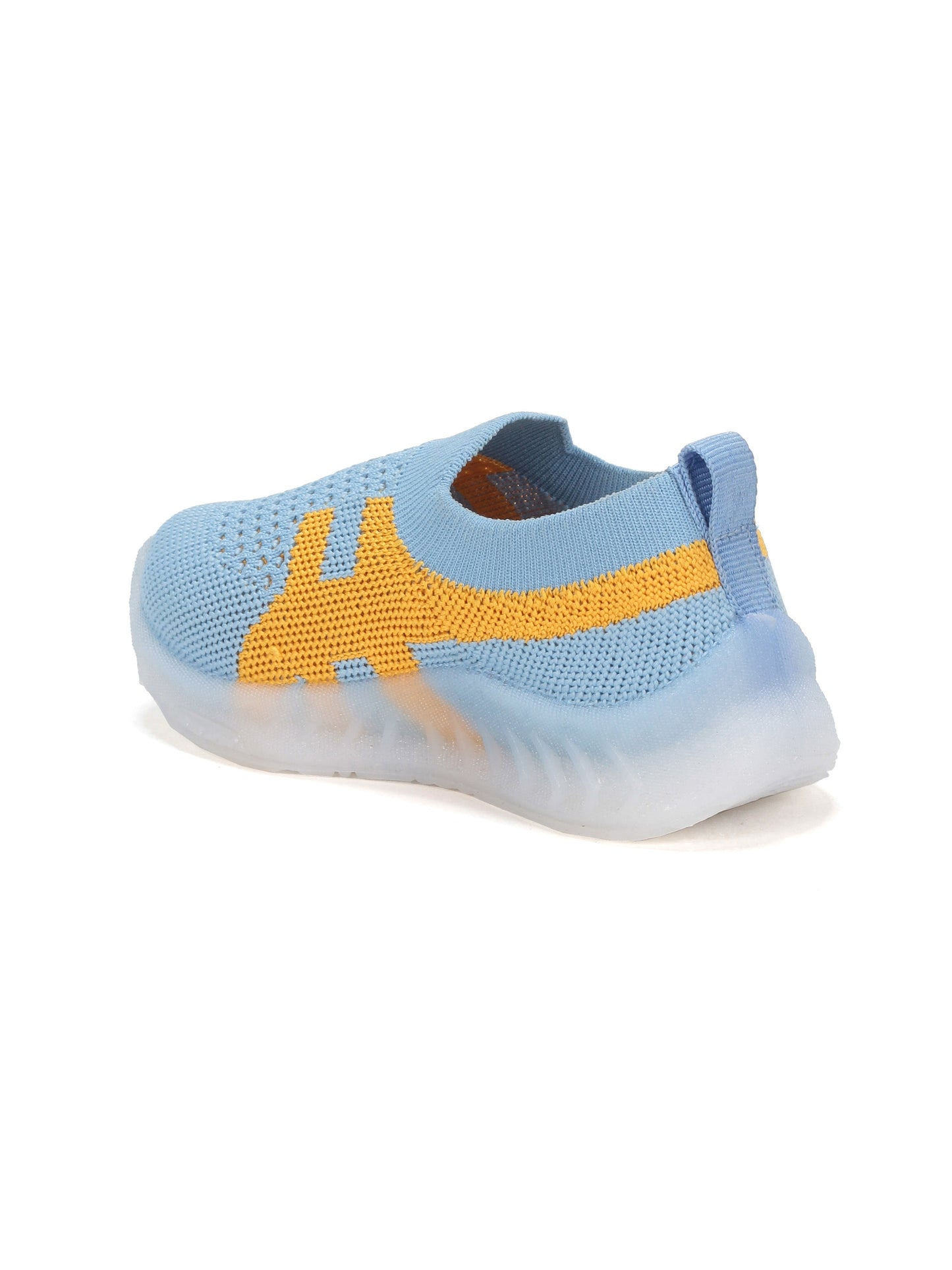 Casual Slip On Shoes With Led Light - Blue