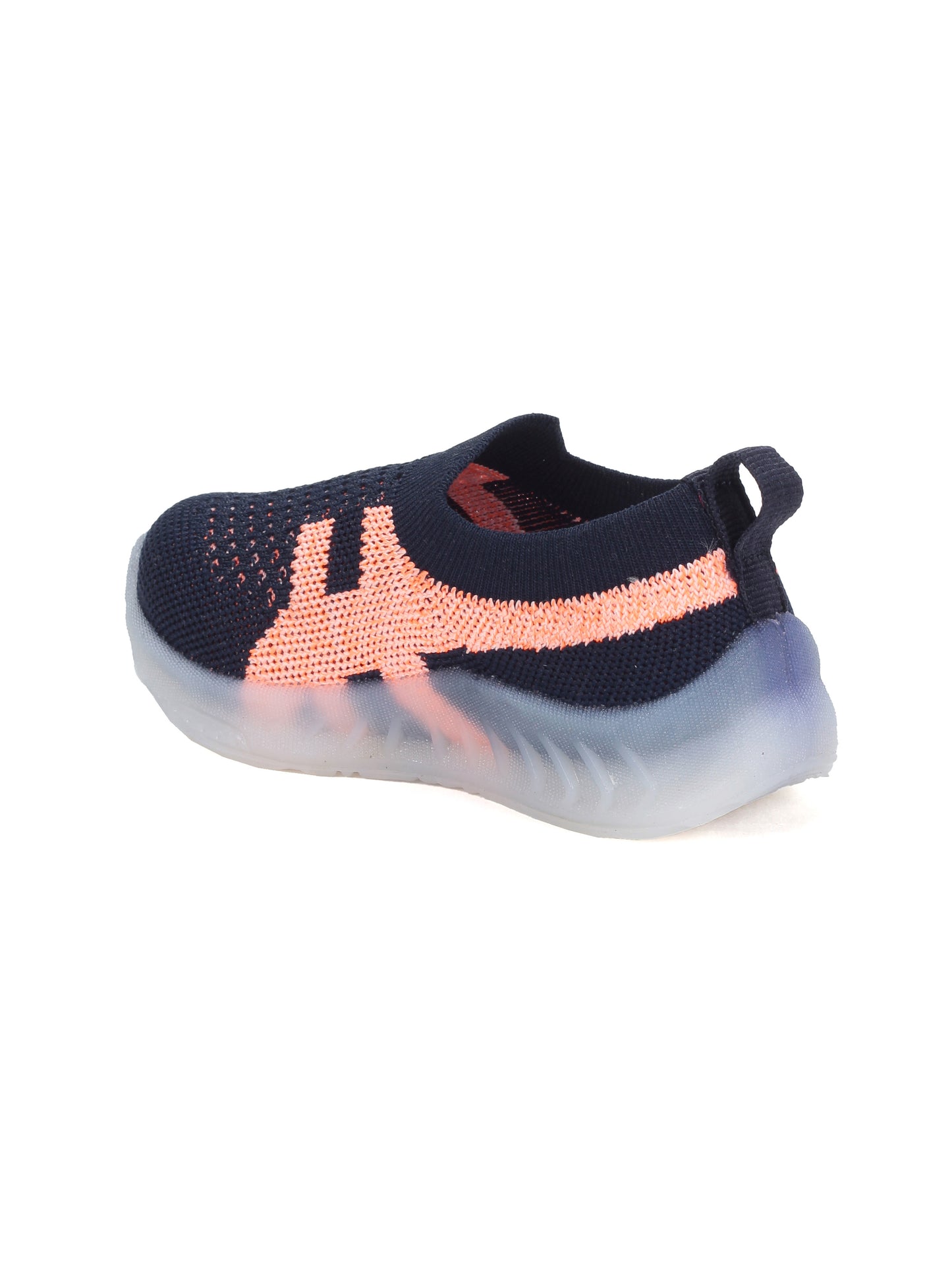 Casual Slip On Shoes With Led Light - Navy Blue