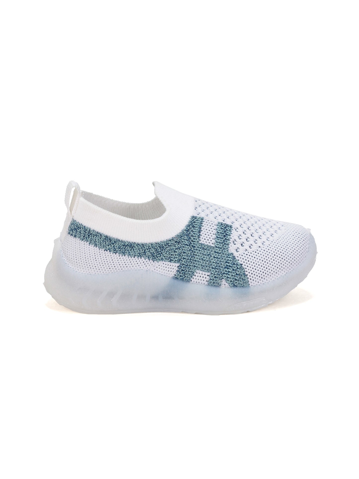 Casual Slip On Shoes With Led Light - White