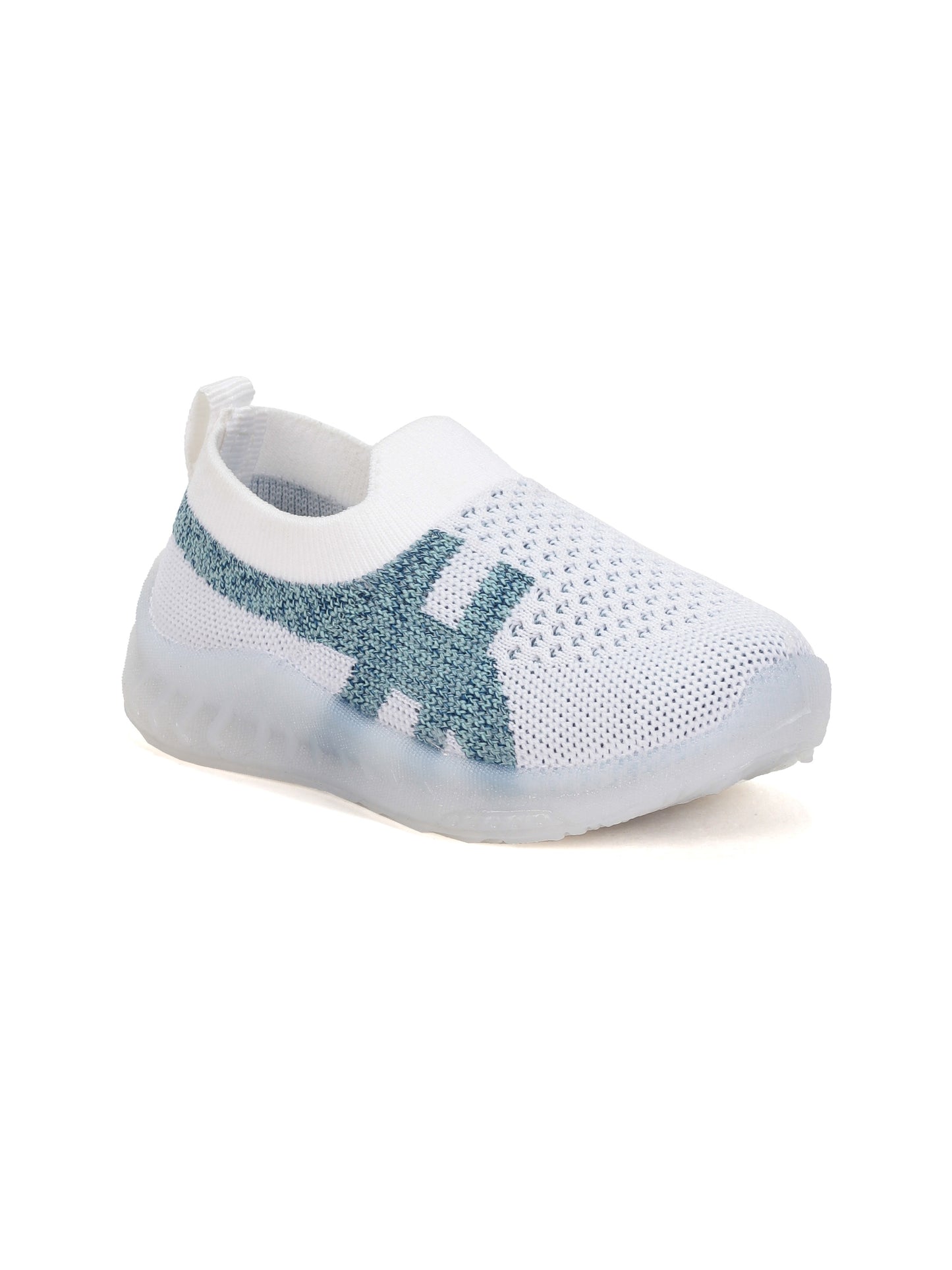Casual Slip On Shoes With Led Light - White
