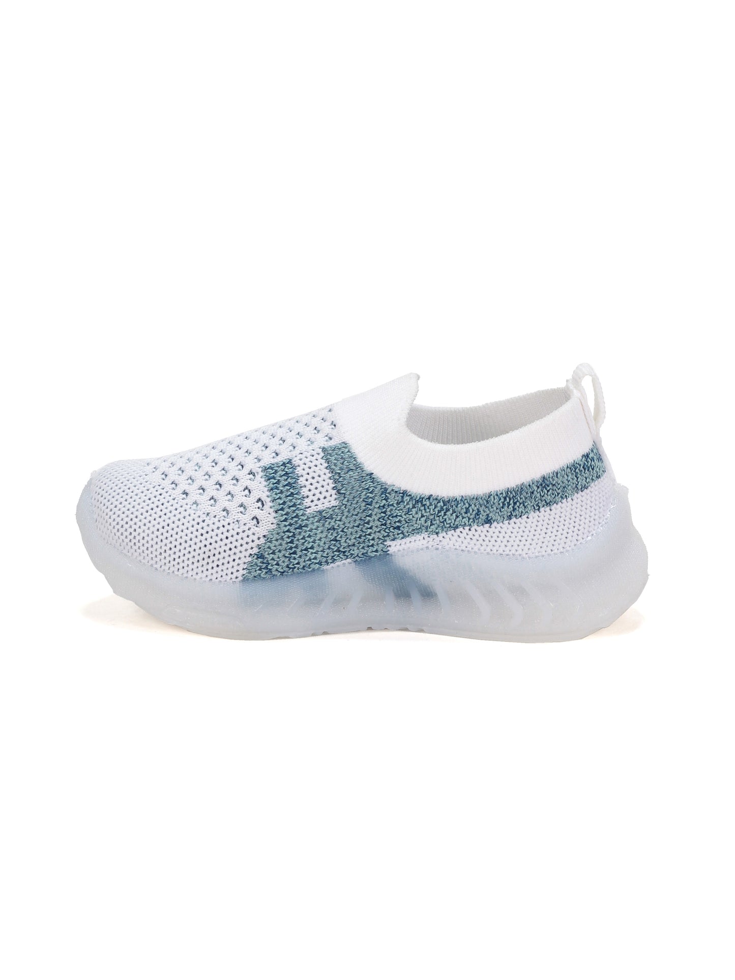 Casual Slip On Shoes With Led Light - White