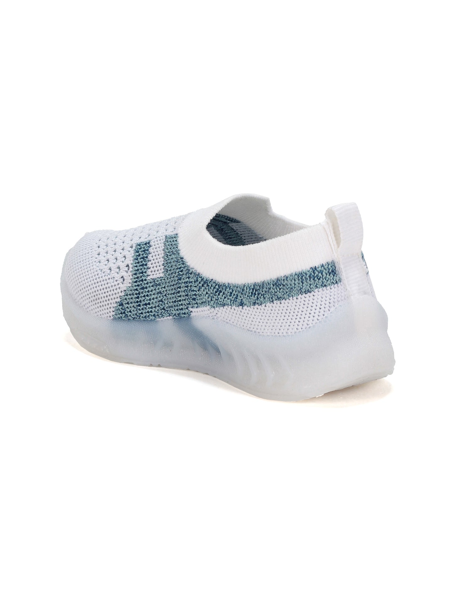 Casual Slip On Shoes With Led Light - White
