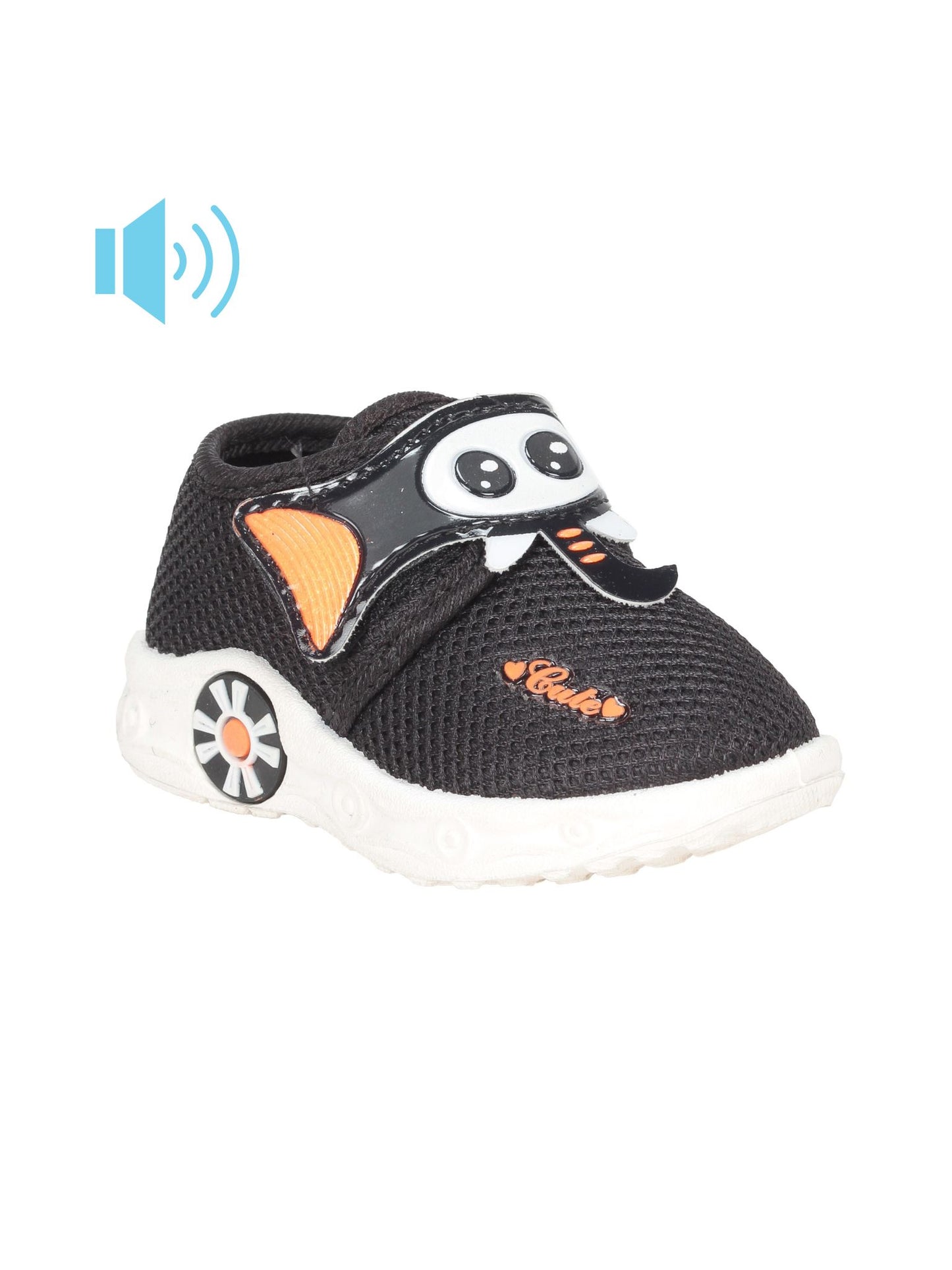 Musical Chu Chu Shoes With Velcro Closing - Black
