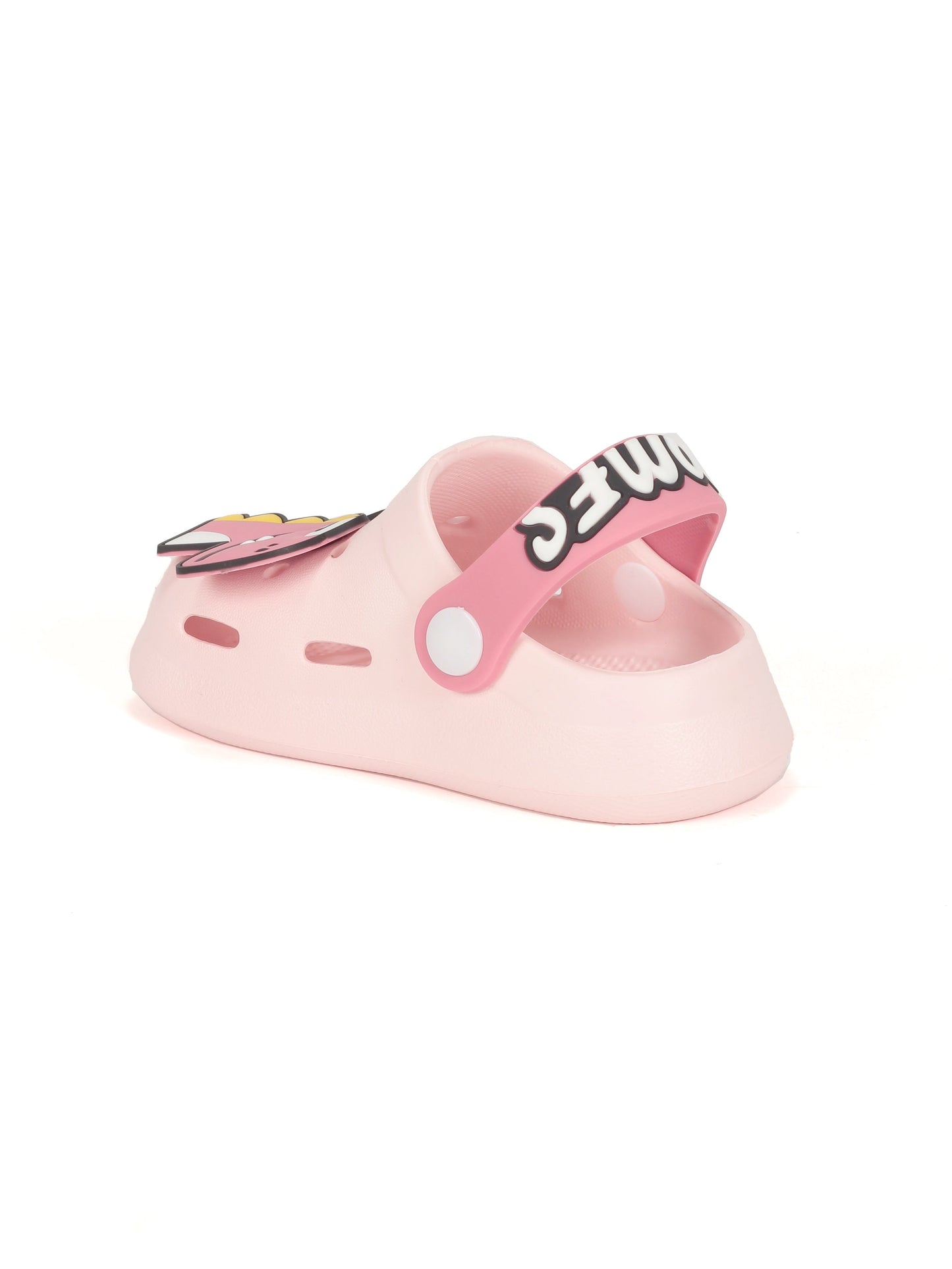 Dinosaur Applique Anti-Slip Clogs - Pink