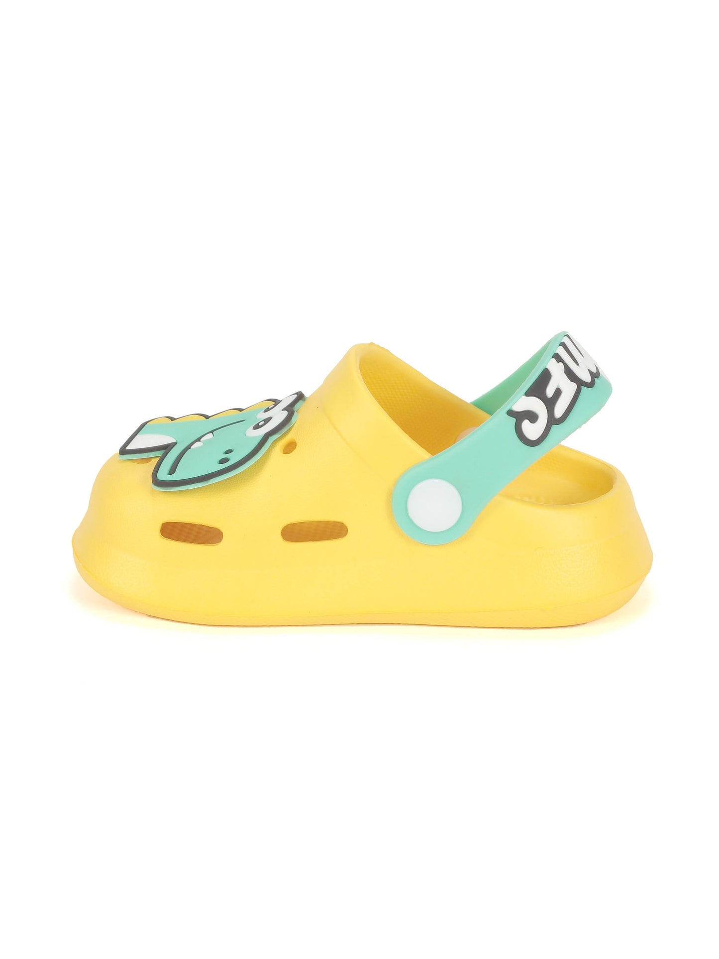 Dinosaur Applique Anti-Slip Clogs - Yellow