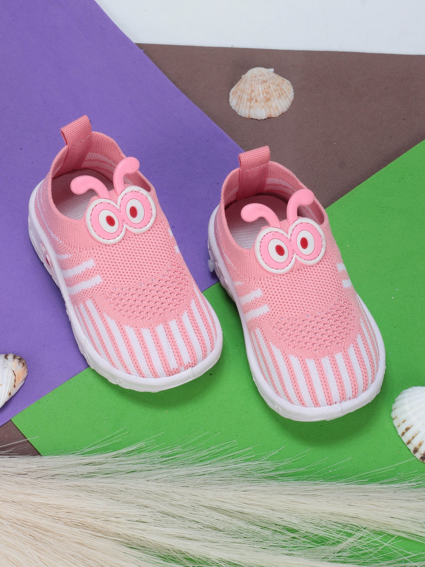 Casual Slip On Chu Chu Shoes - Pink