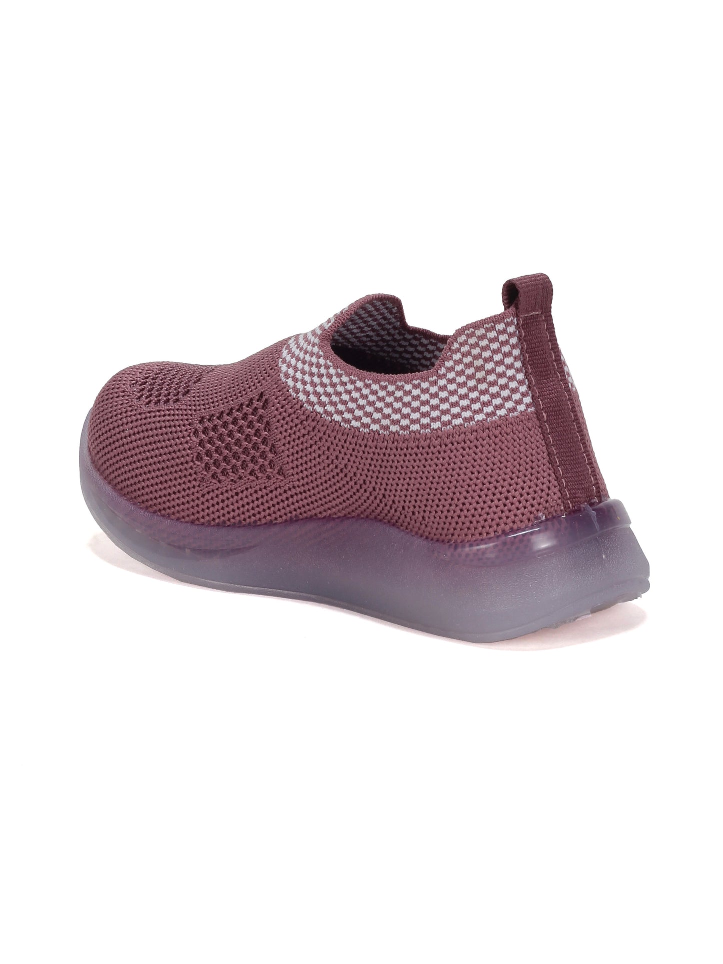 Casual Slip On Shoes With Led Light - Mauve