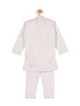 Solid Kurta Pajama Set - White