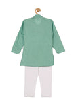 Solid Kurta Pajama Set - Green