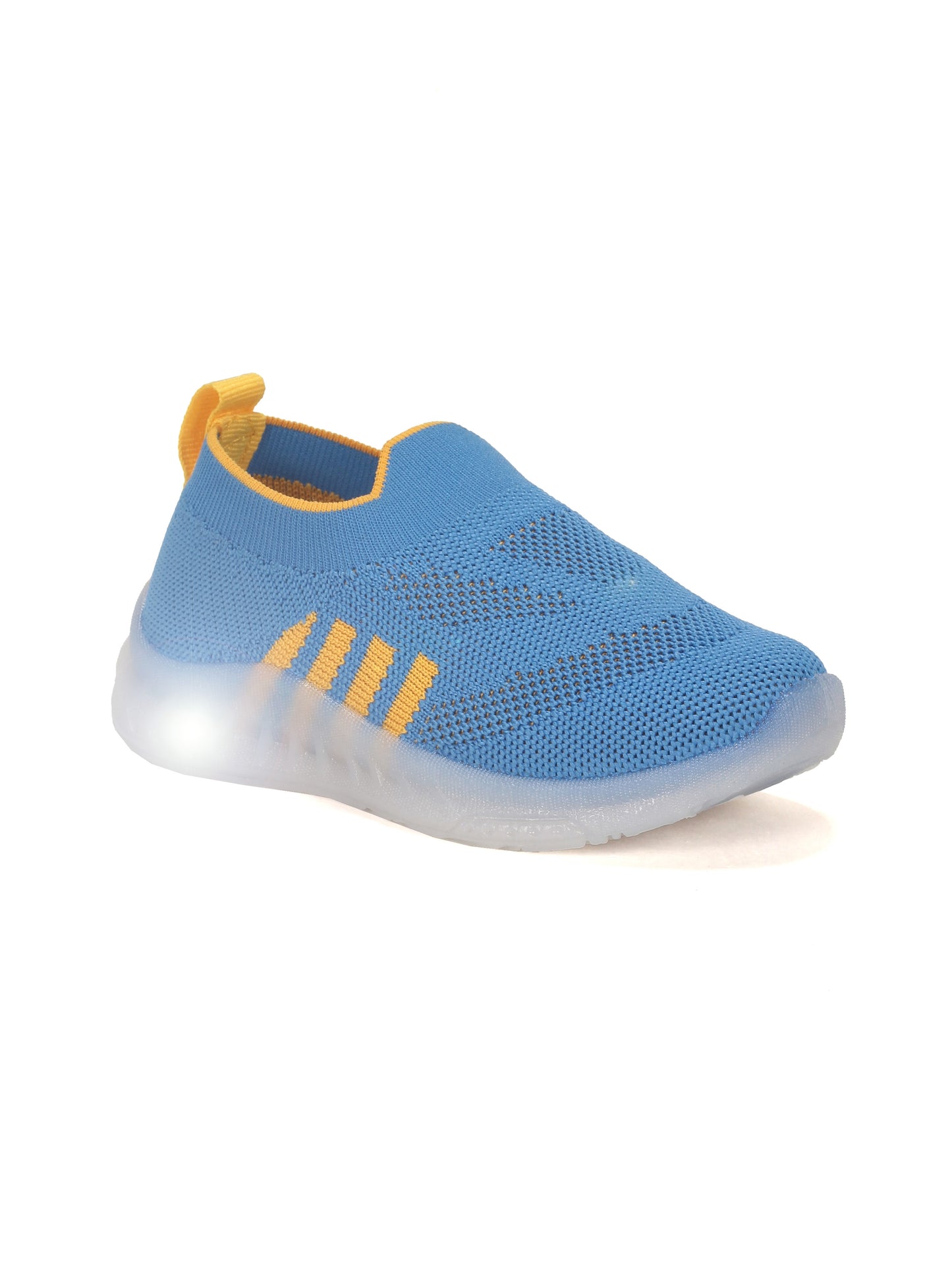 Casual Slip On Shoes With Led Light - Blue
