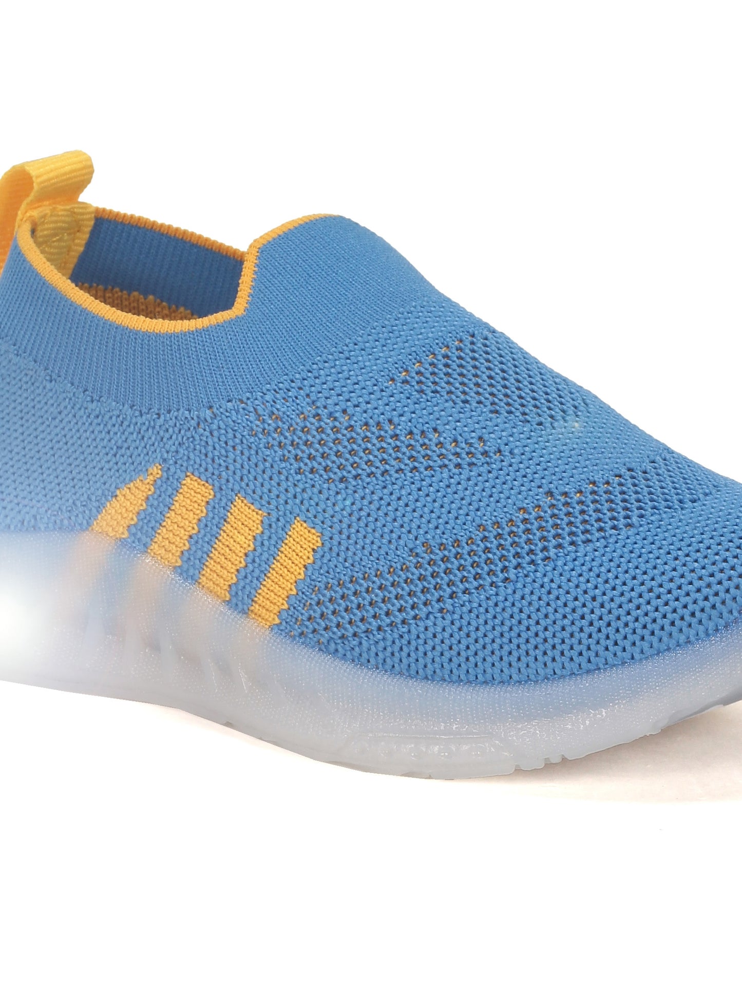 Casual Slip On Shoes With Led Light - Blue