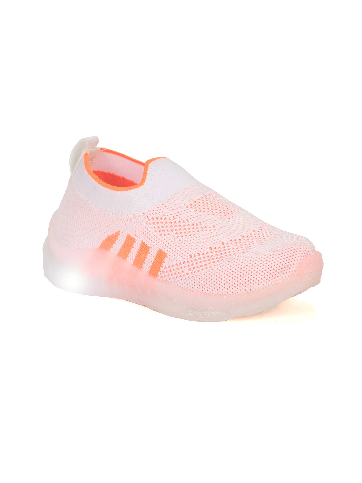 Casual Slip On Shoes With Led Light - Pink