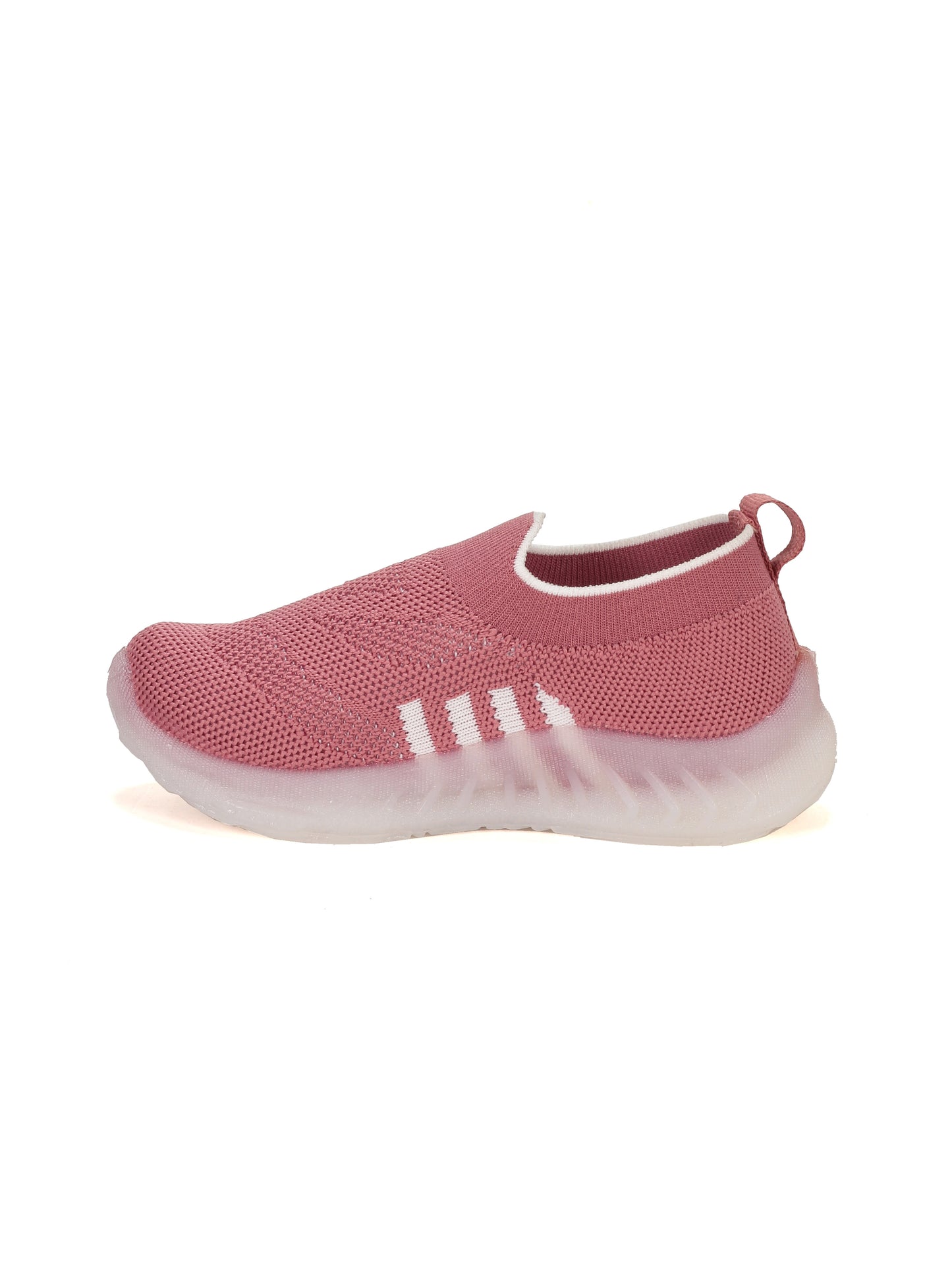 Casual Slip On Shoes With Led Light - Brown
